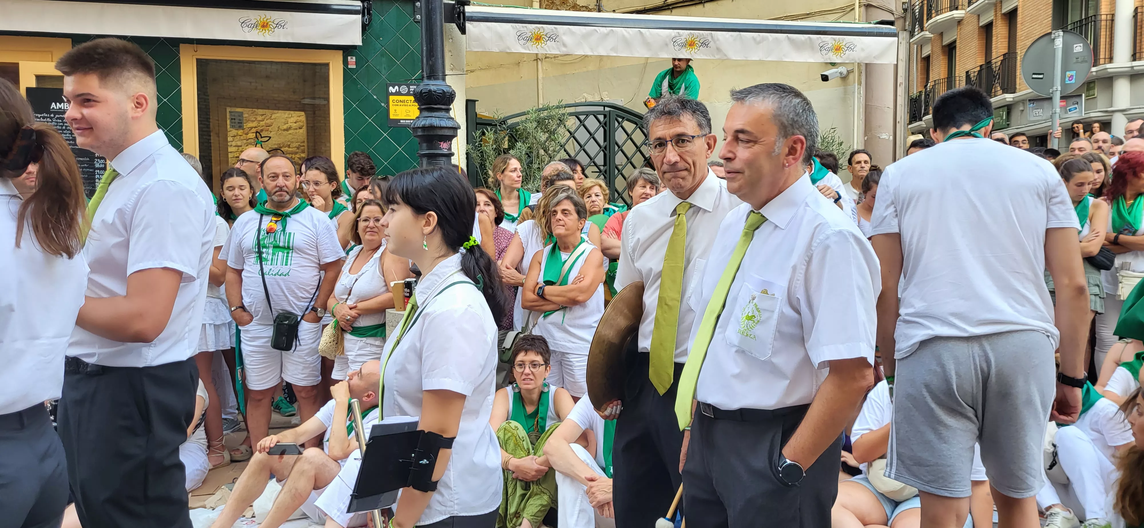 Primer baile de los Danzantes ante la basílica de San Lorenzo en 2023. Foto: Mercedes Manterola