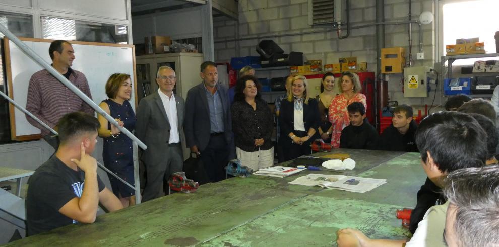 Toni Martínez ha asistido en Jaca al inicio de curso de FP