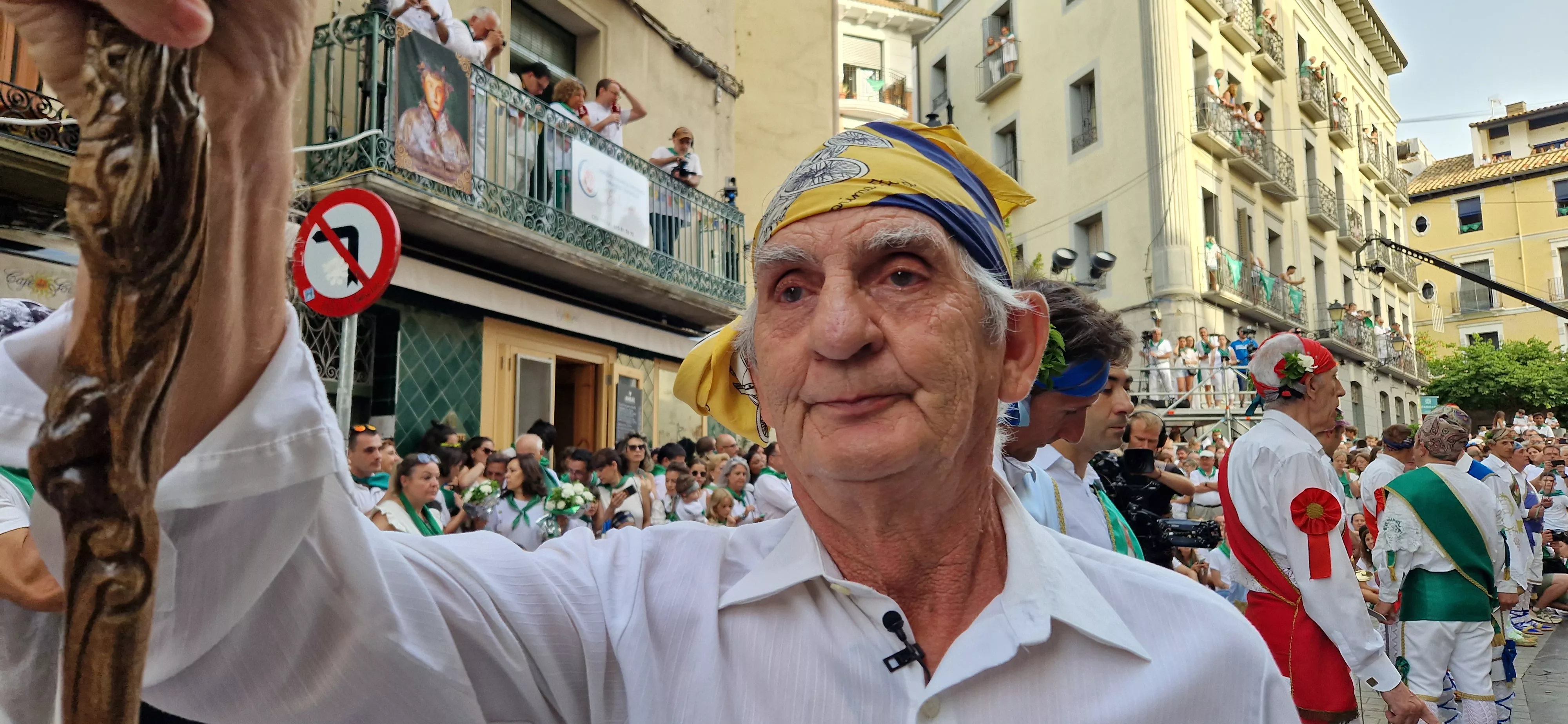 Primer baile de los Danzantes ante la basílica de San Lorenzo en 2023. Foto: Myriam Martínez