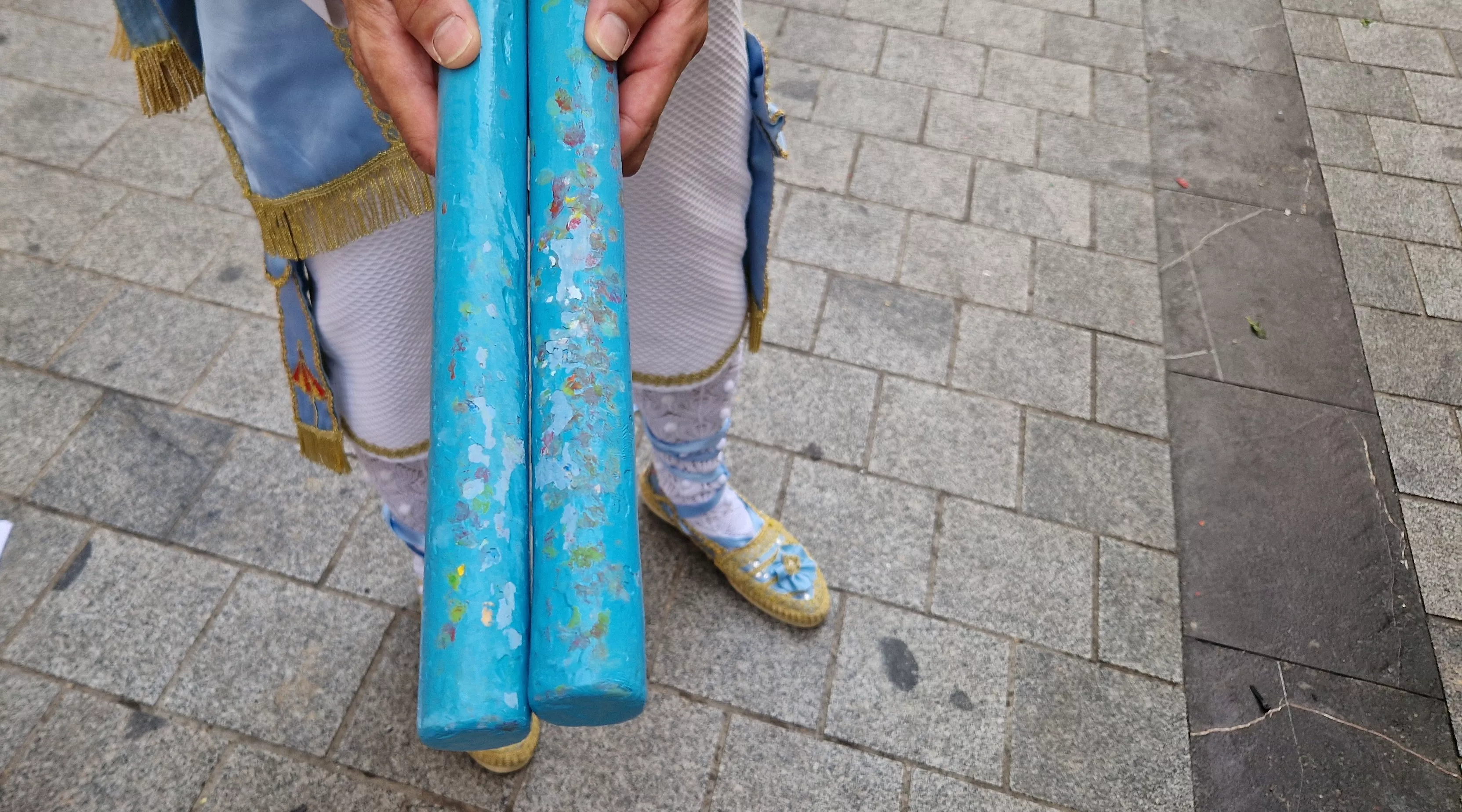 Primer baile de los Danzantes ante la basílica de San Lorenzo en 2023. Foto: Myriam Martínez