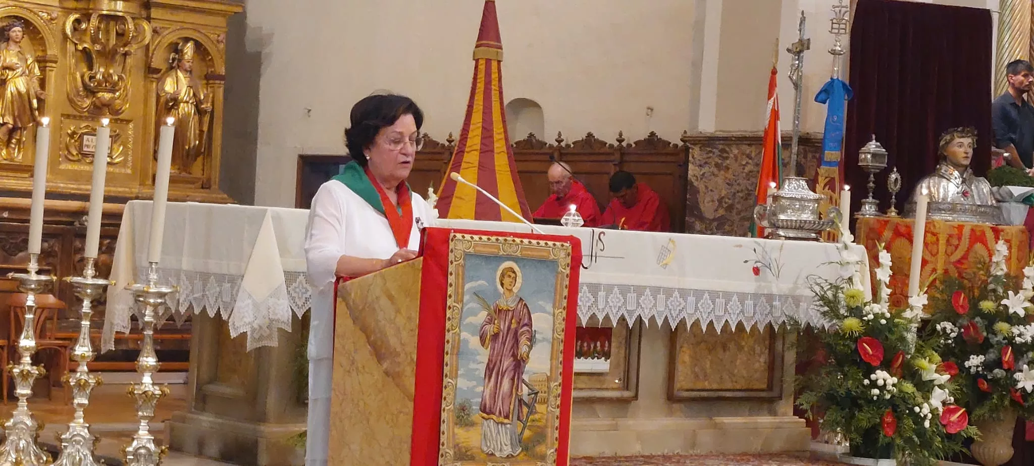 Misa de Pontifical por San Lorenzo en la Basílica de Huesca