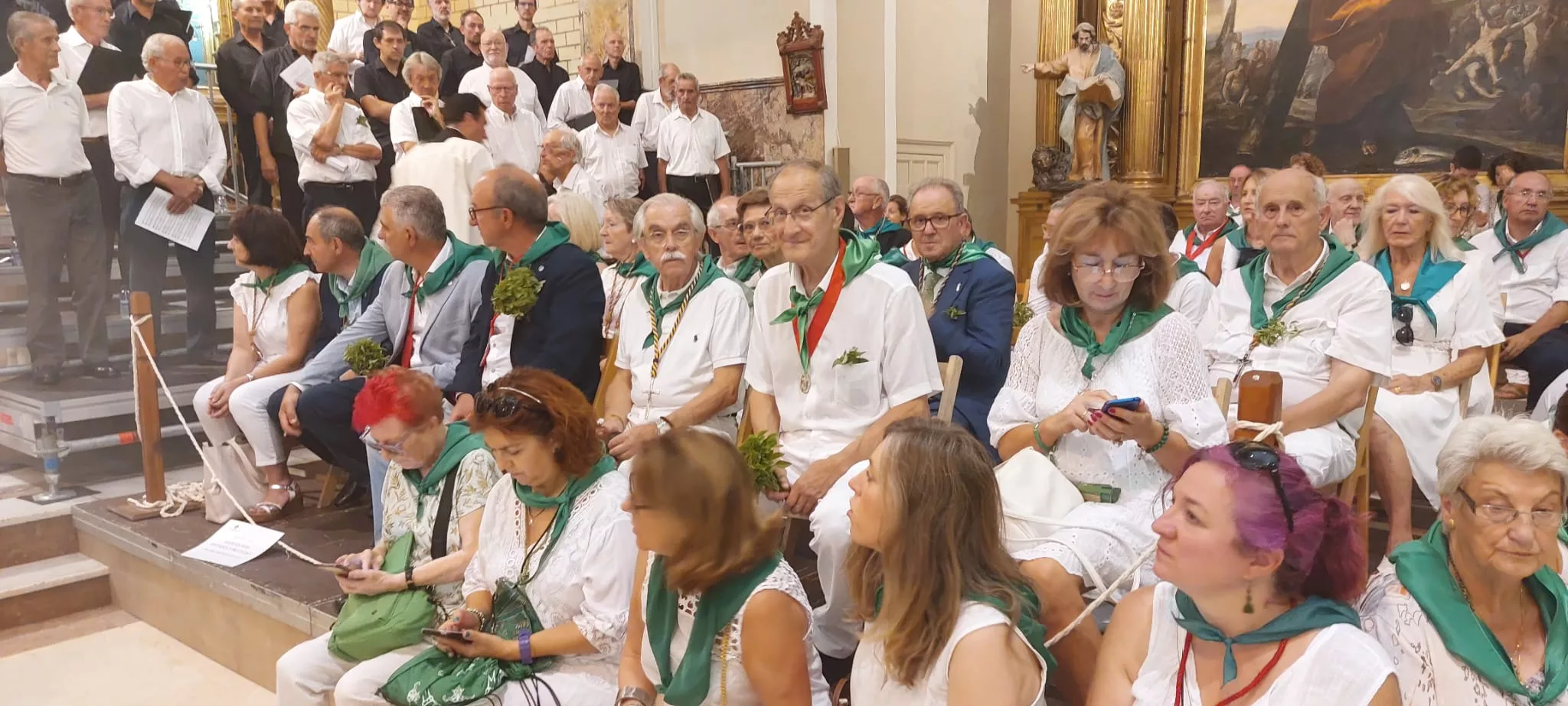 Misa de Pontifical por San Lorenzo en la Basílica de Huesca