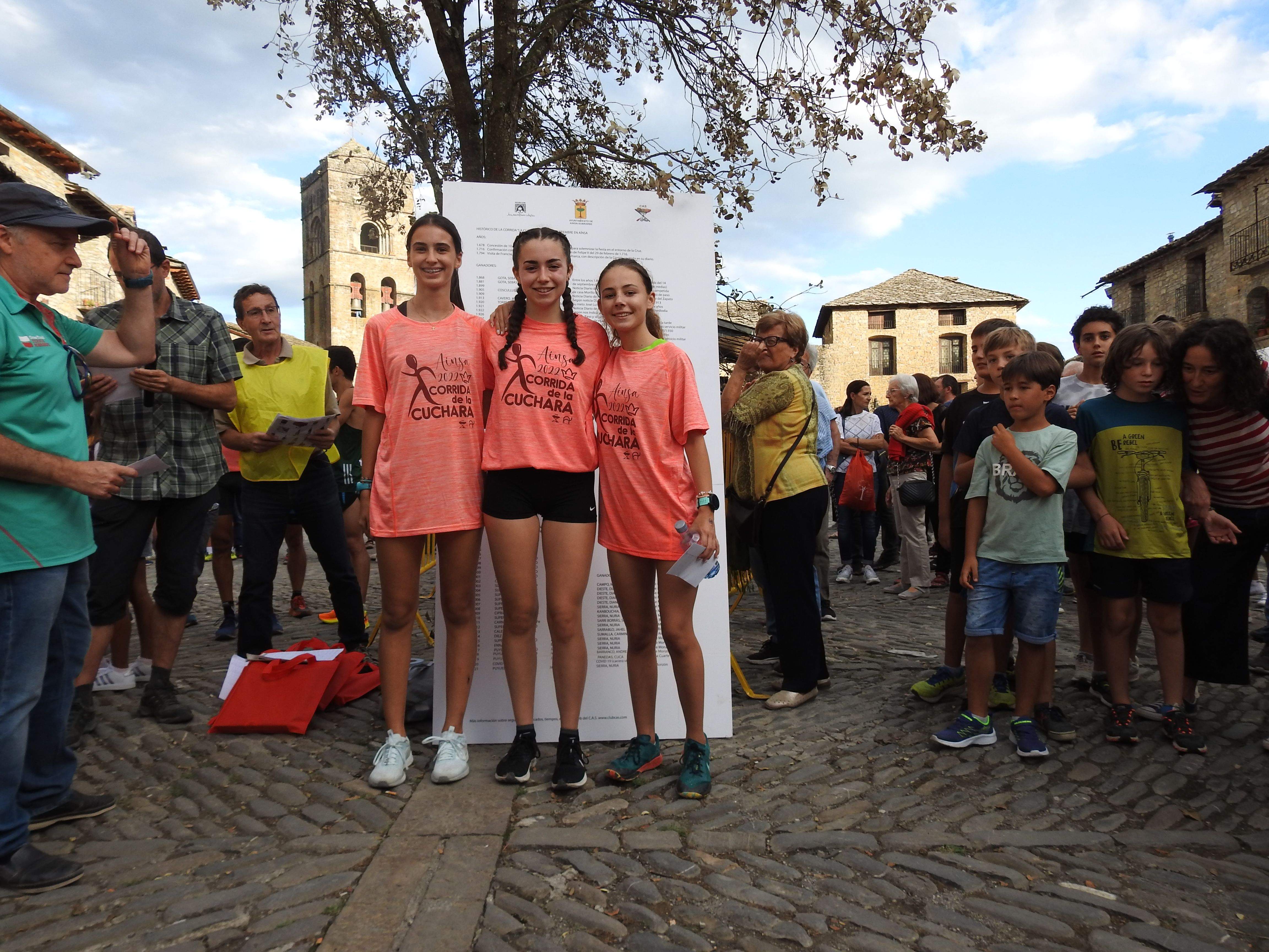 Tres primeras juveniles.