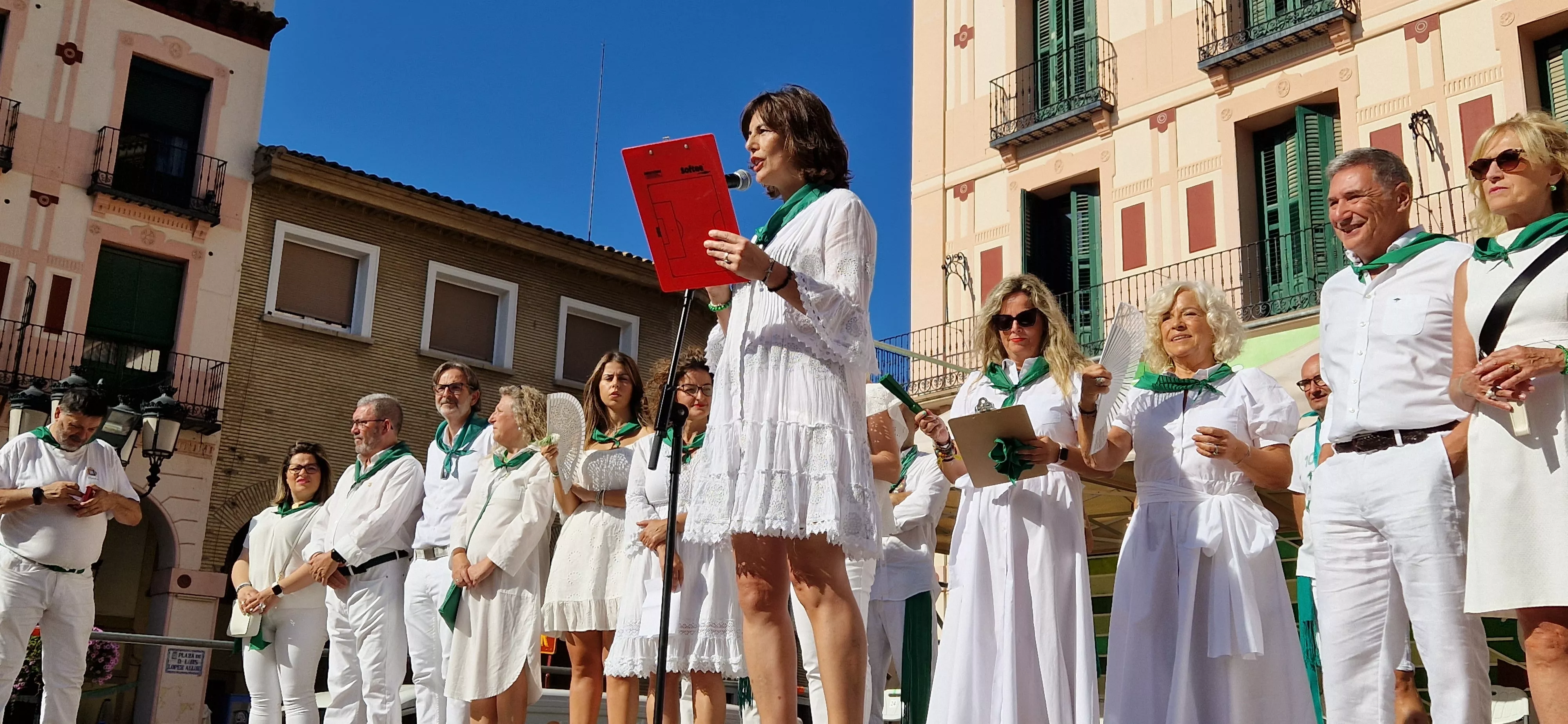 Homenaje a Rosa Casals en la Fiesta del Comercio. Foto Myriam Martínez