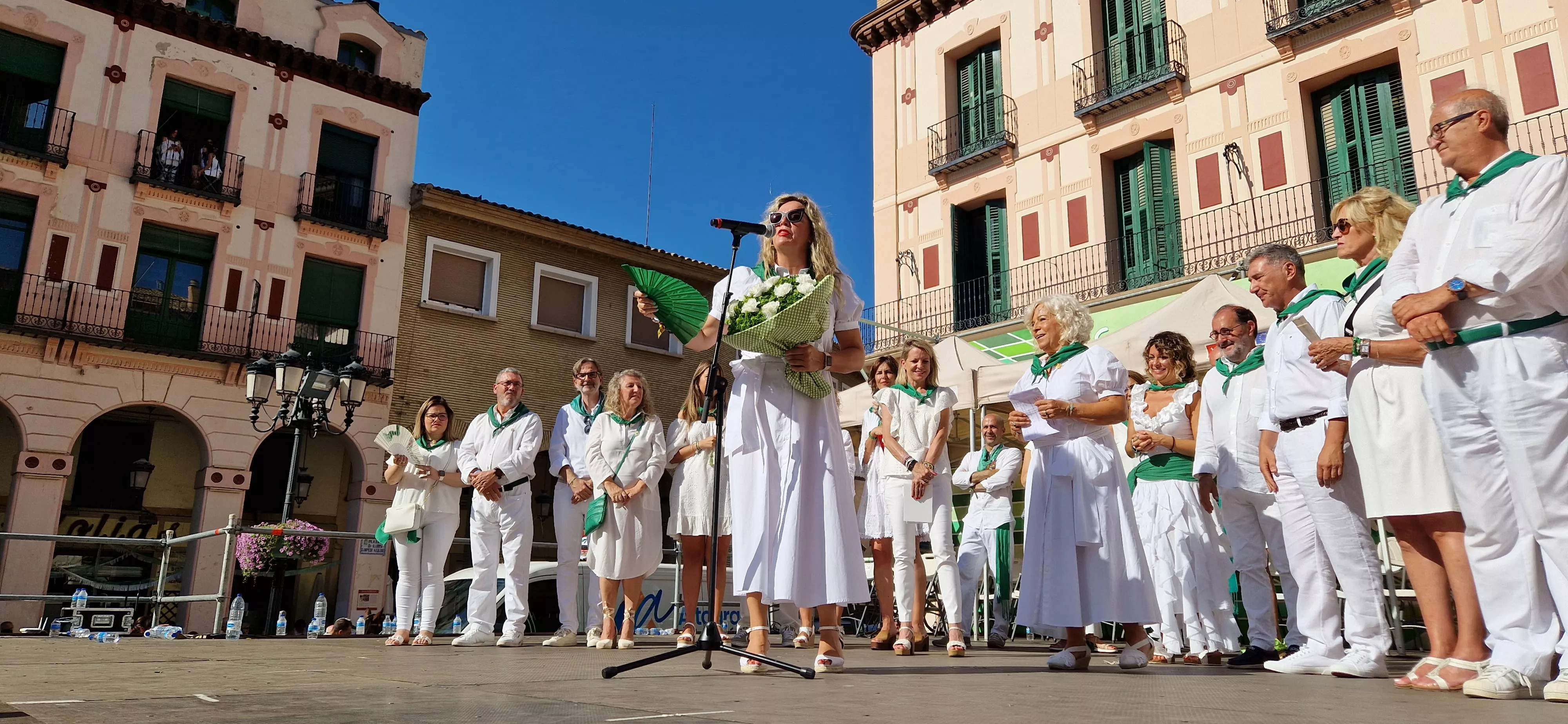 Homenaje a Rosa Casals en la Fiesta del Comercio. Foto Myriam Martínez