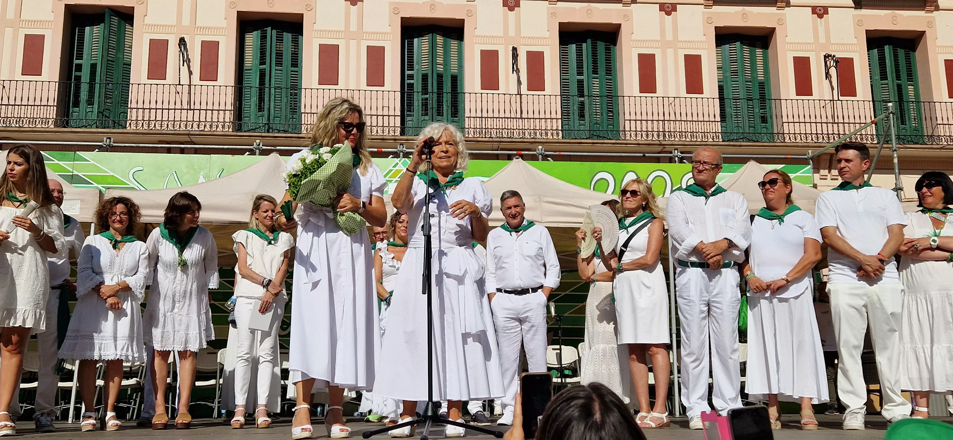 Homenaje a Rosa Casals en la Fiesta del Comercio. Foto Myriam Martínez