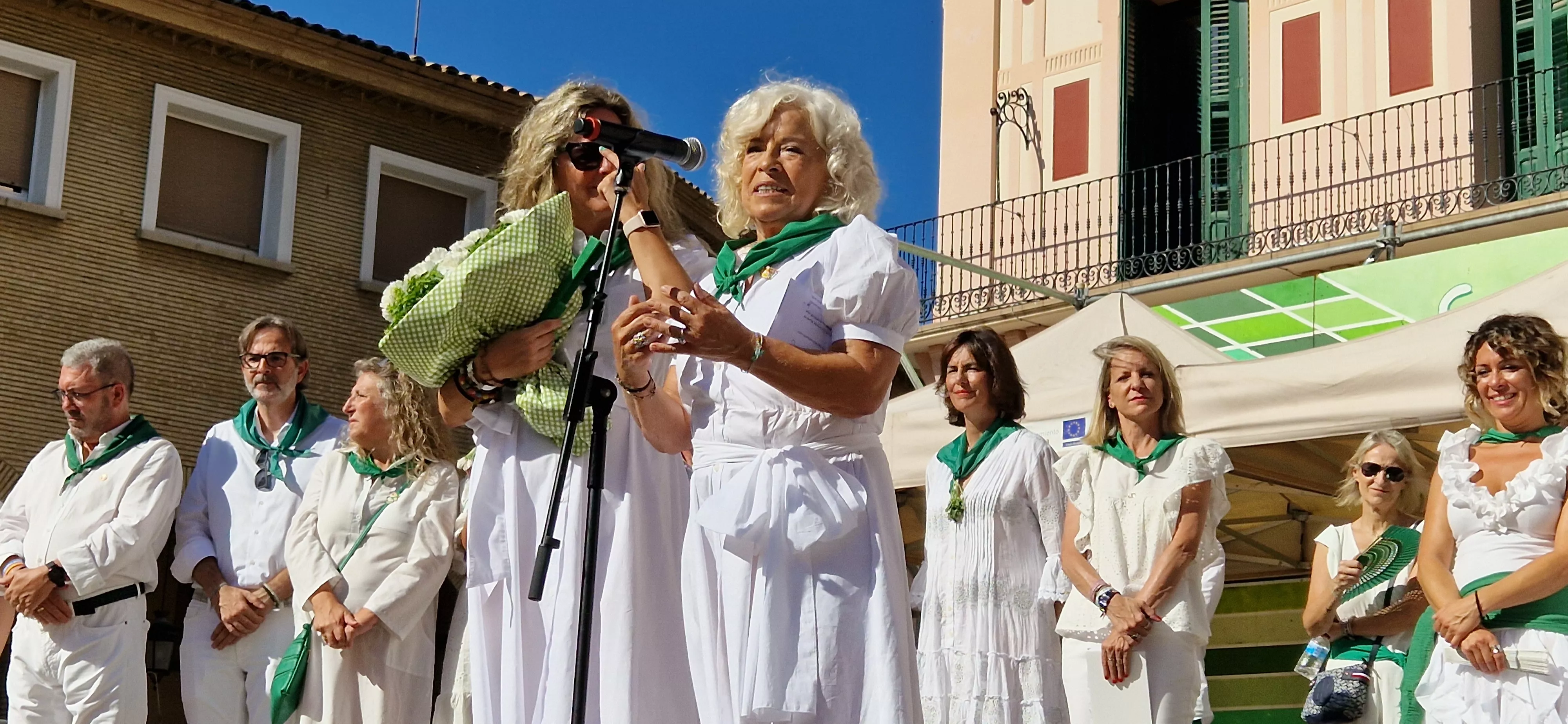 Homenaje a Rosa Casals en la Fiesta del Comercio. Foto Myriam Martínez