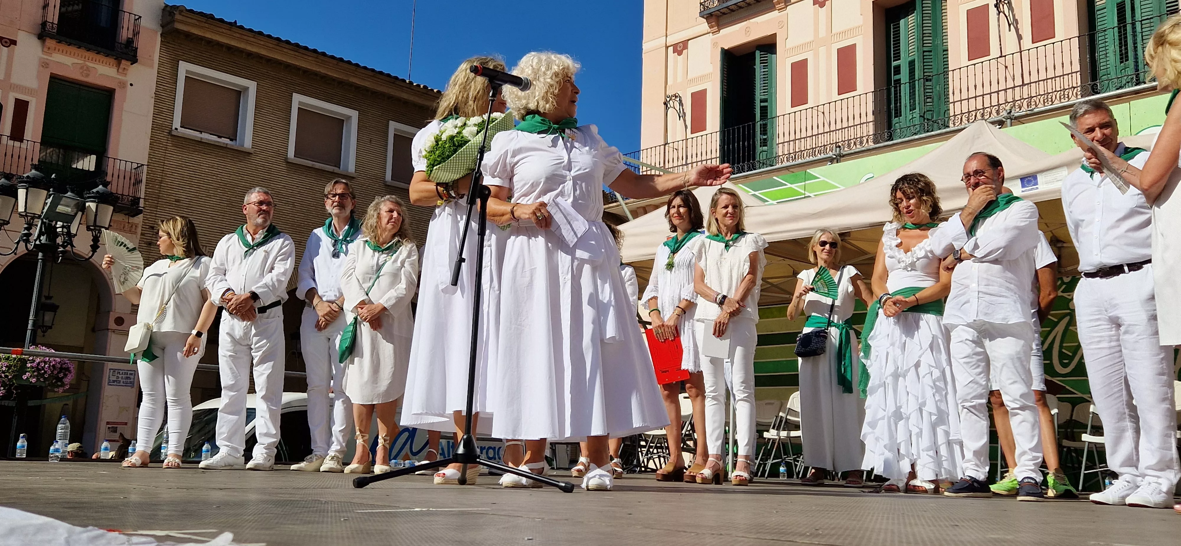 Homenaje a Rosa Casals en la Fiesta del Comercio. Foto Myriam Martínez