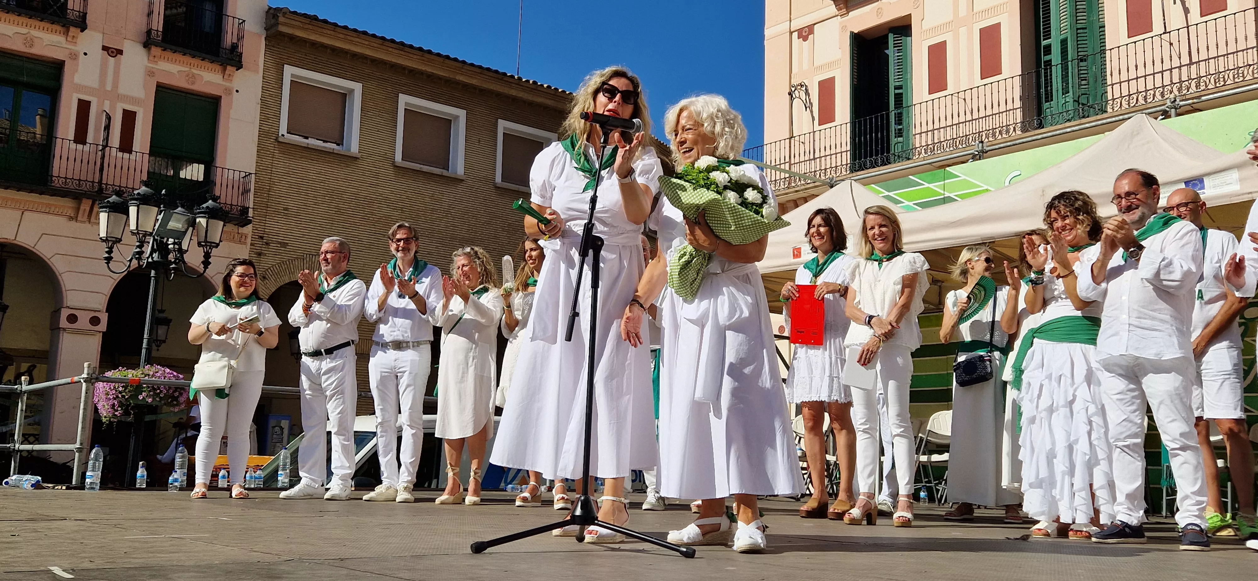 Homenaje a Rosa Casals en la Fiesta del Comercio. Foto Myriam Martínez