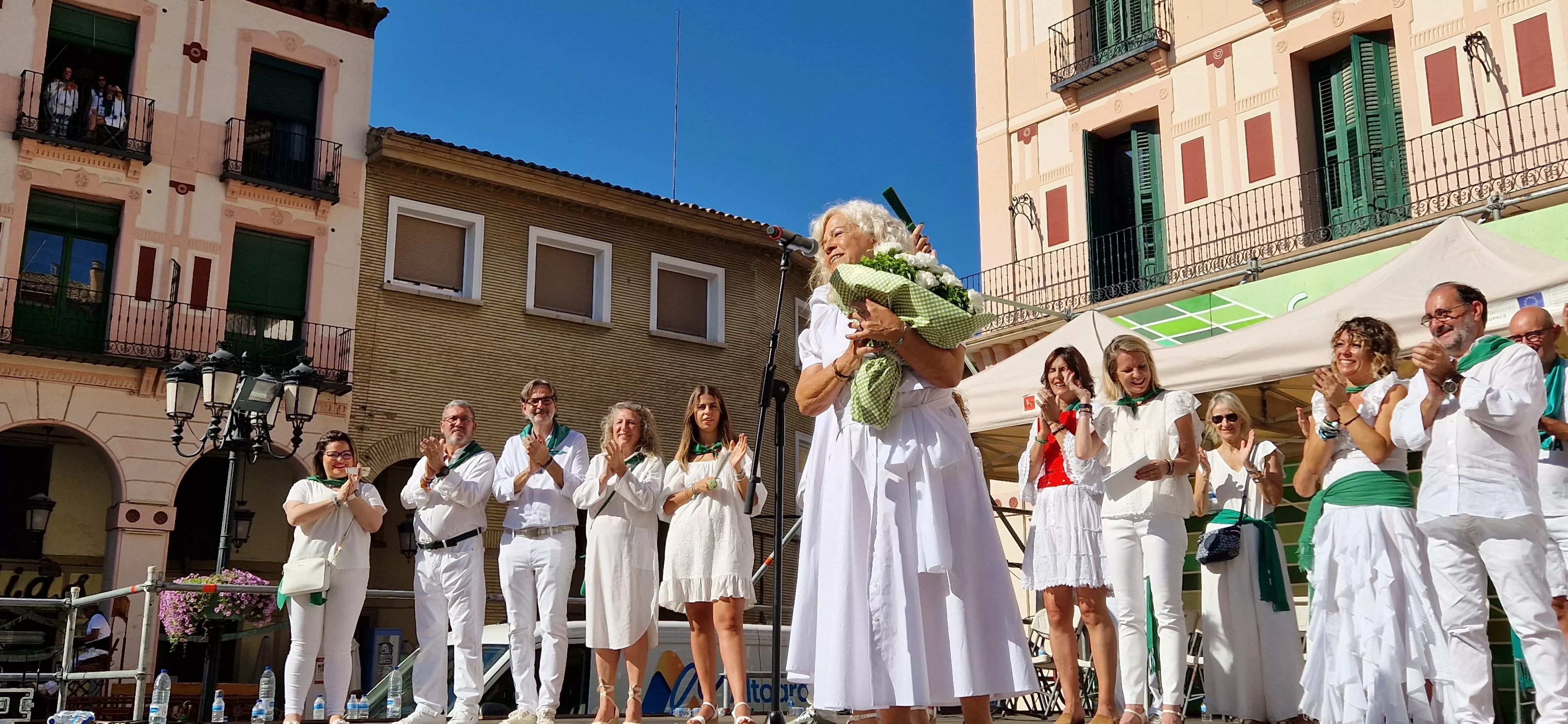 Homenaje a Rosa Casals en la Fiesta del Comercio. Foto Myriam Martínez