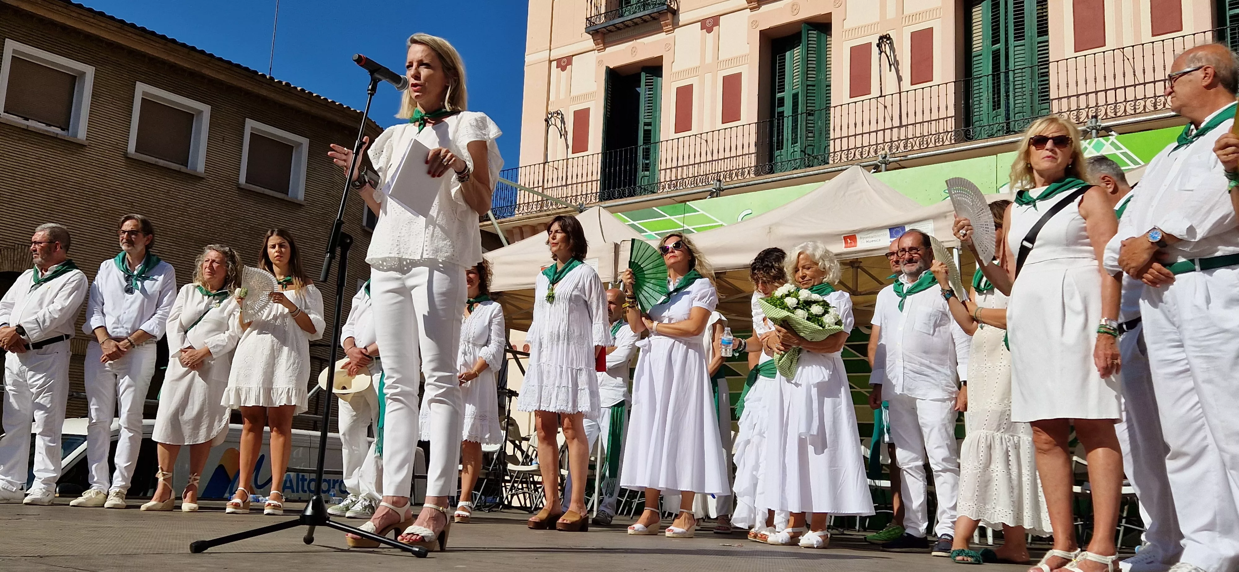 Homenaje a Rosa Casals en la Fiesta del Comercio. Foto Myriam Martínez