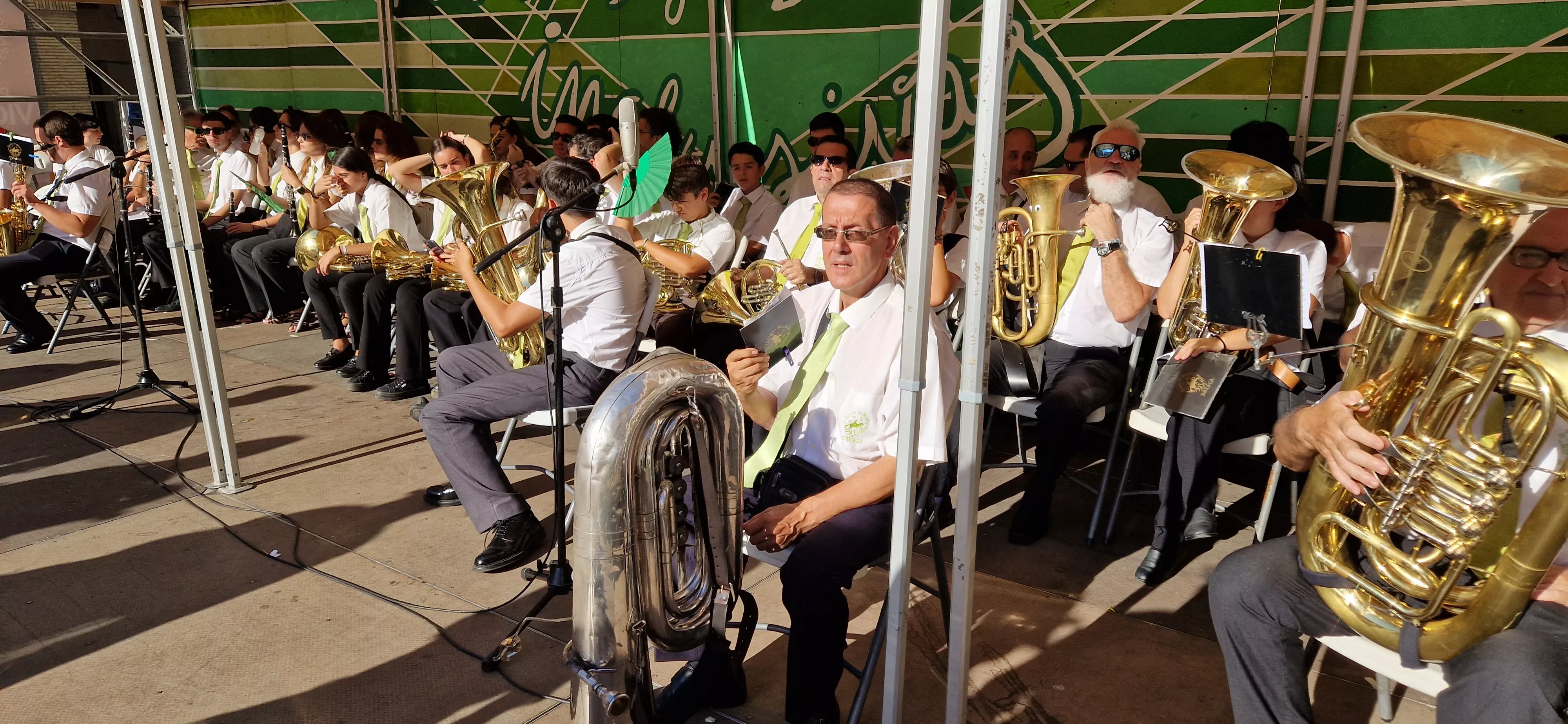 La Banda de Música, imprescindible en este acto. Foto Myriam Martínez