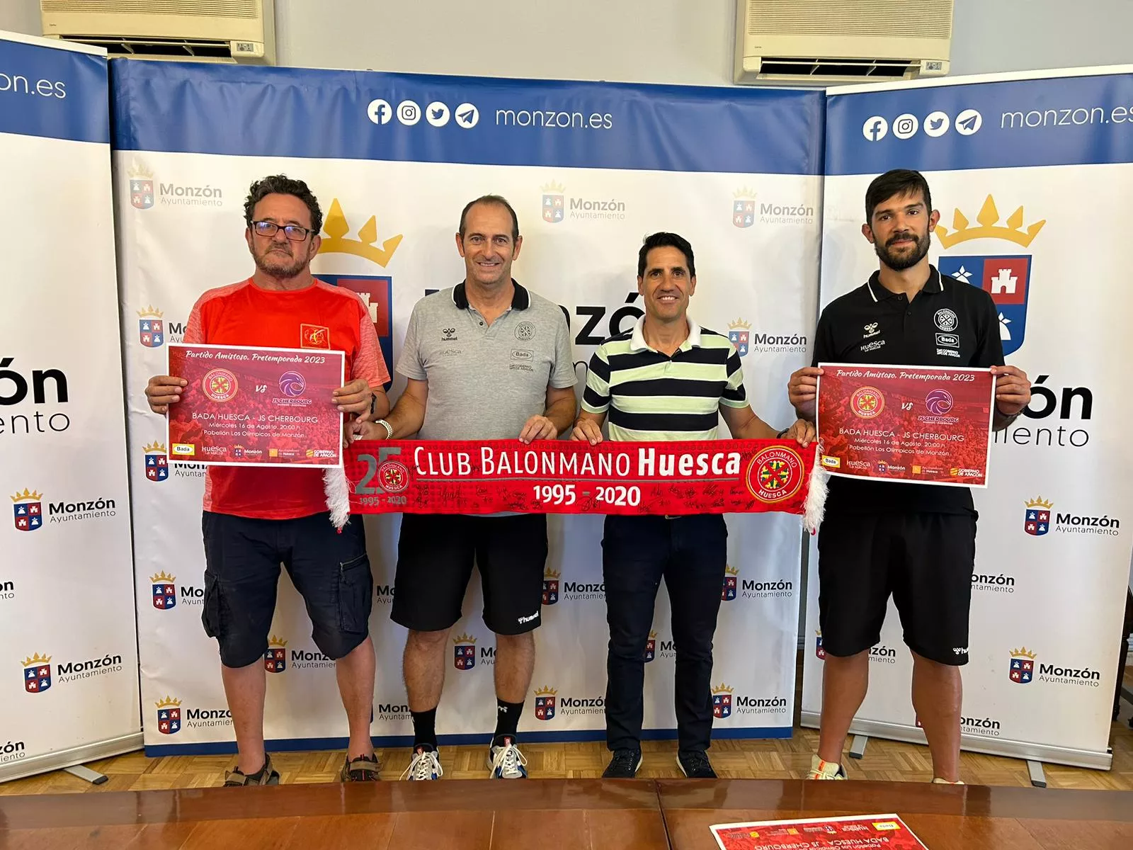 Bada Huesca presenta el partido que jugará ante el Cherbourg en Monzón.