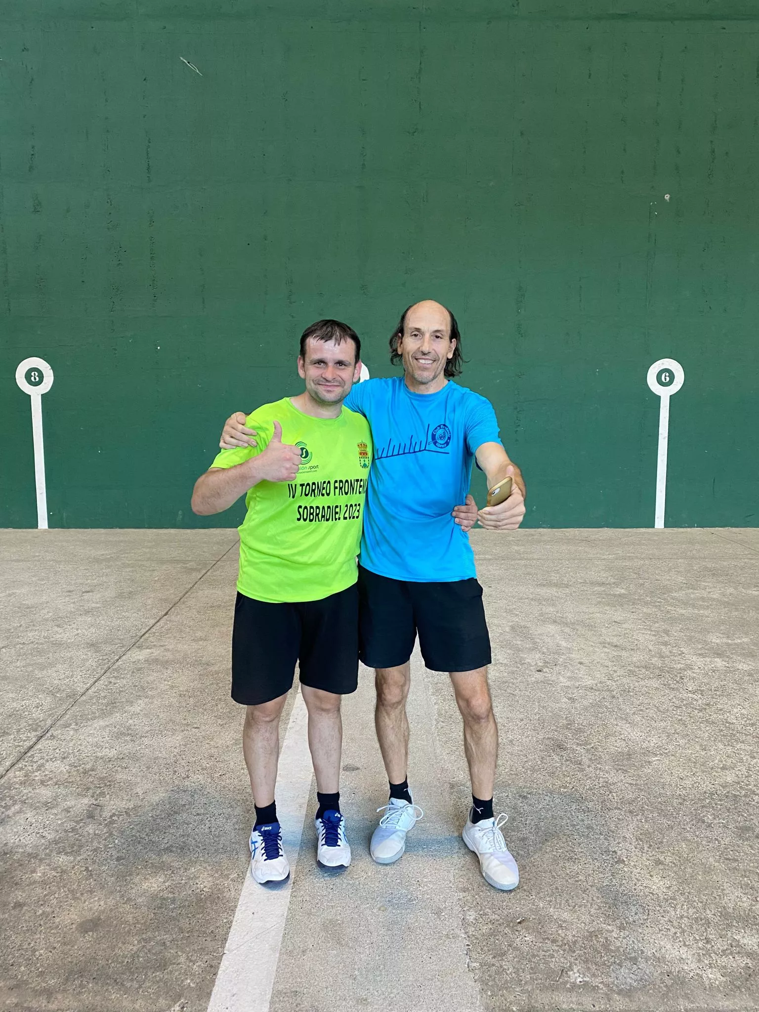 Torneo de Frontenis de Biescas, La pareja campeona.