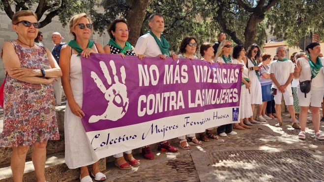 Los colectivos feministas también han estado presentes. Foto Myriam Martínez