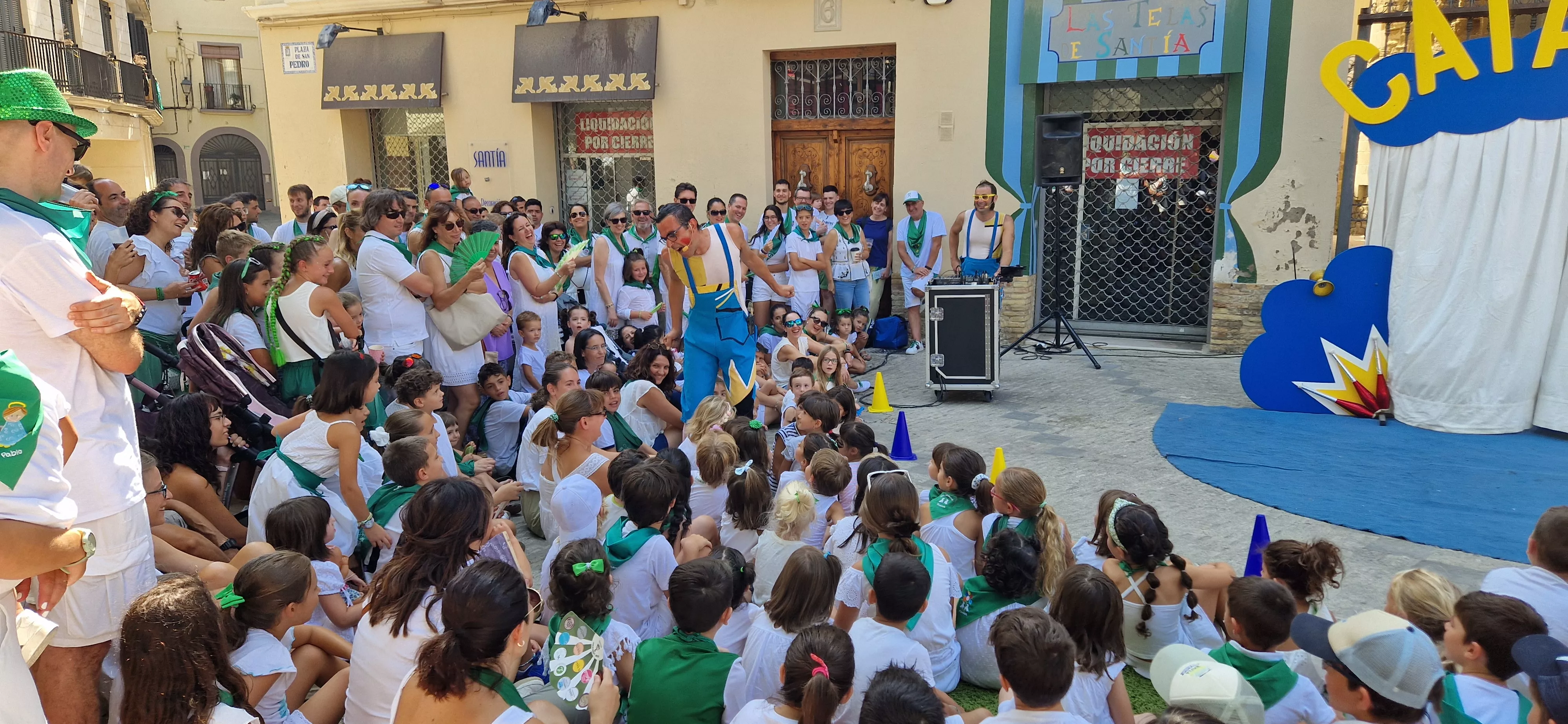 Circo La Raspa, en la plaza de San Pedro. Foto Myriam Martínez