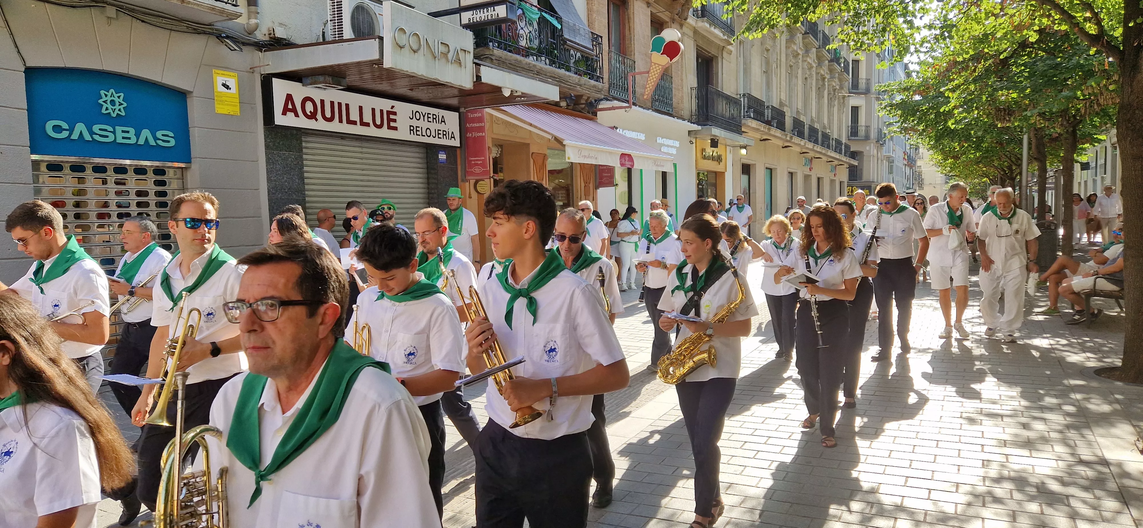 ¡Que pasa la Banda de Música de Huesca! Foto Myriam Martínez