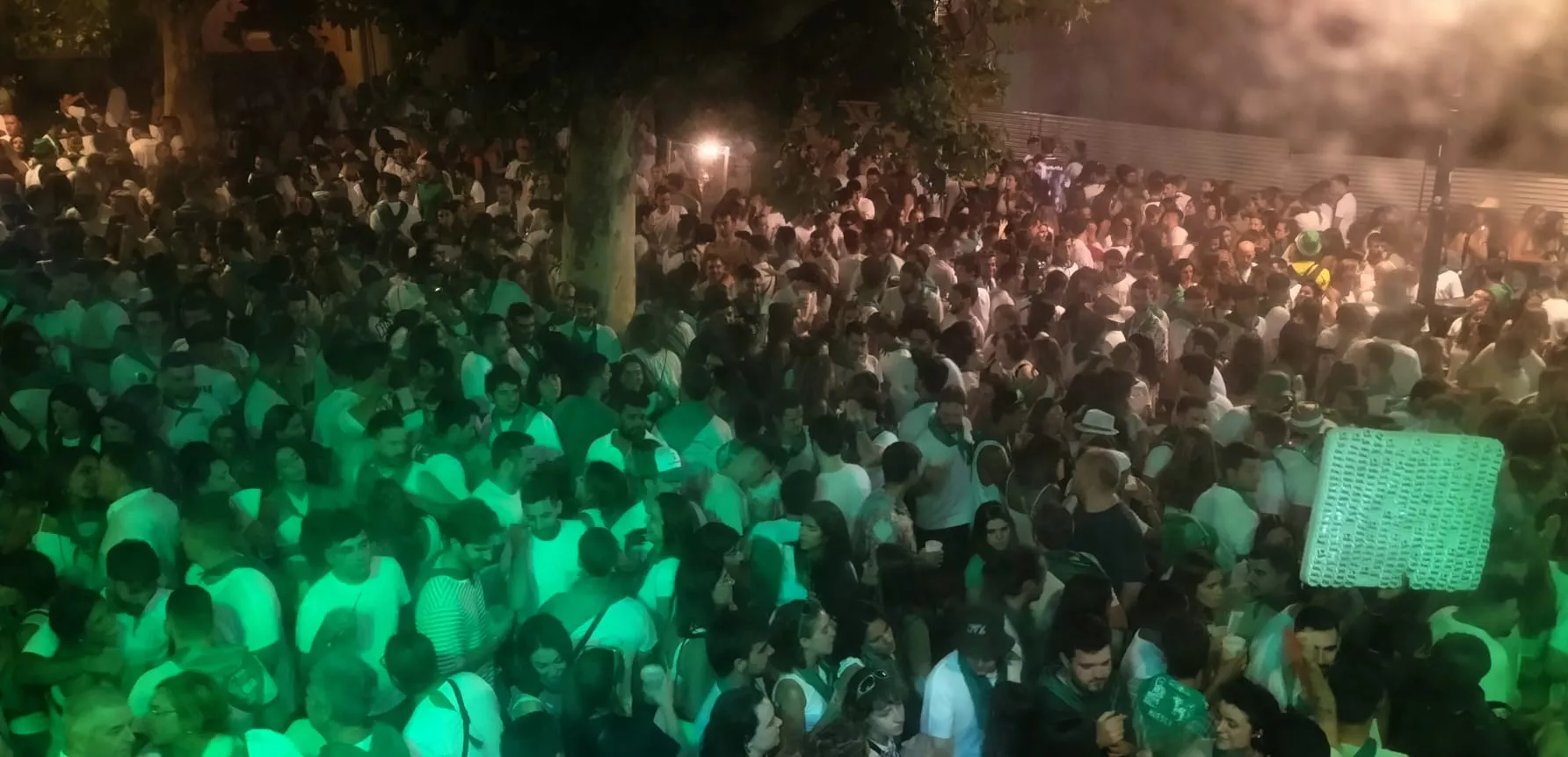 Ambiente en la madrugada del día 12. Foto María José Sampietro