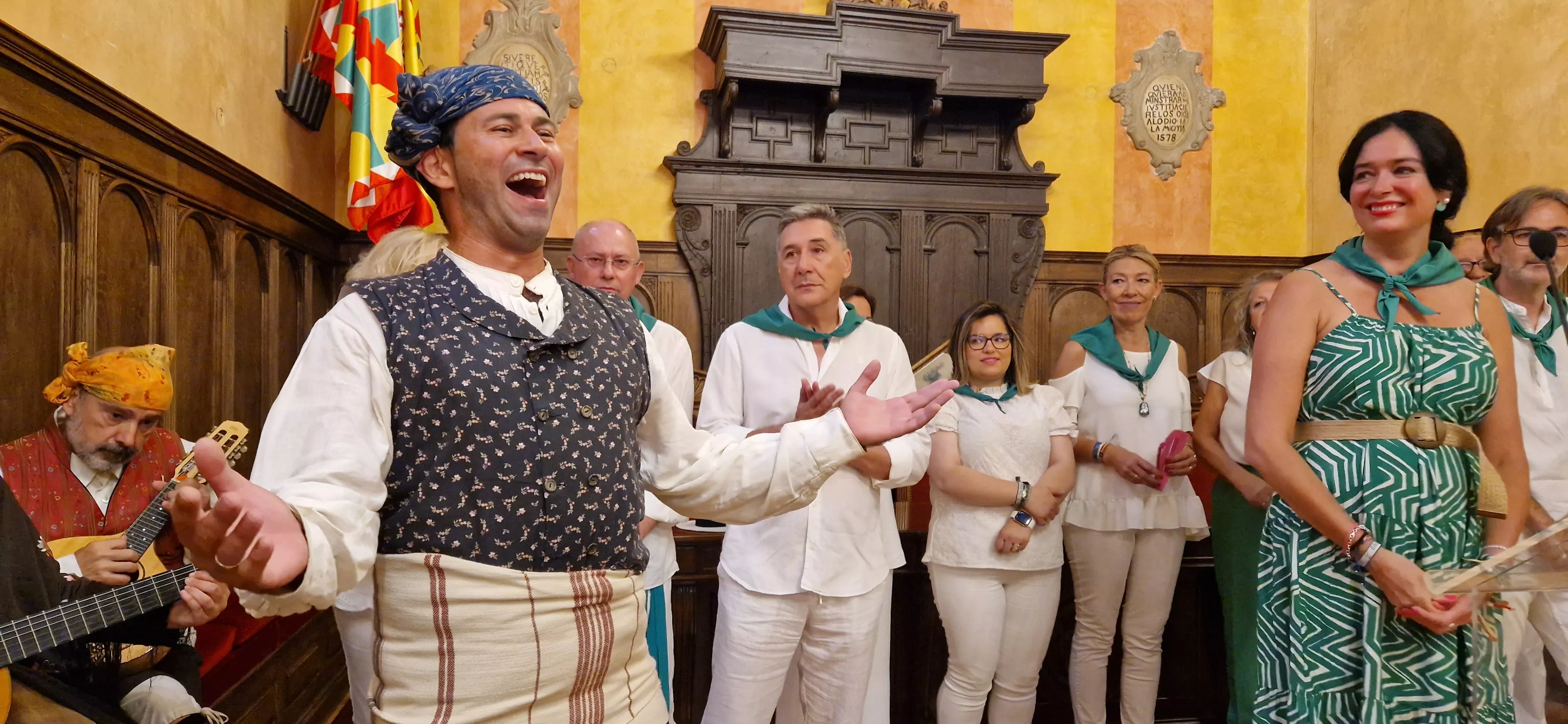 Homenaje a los oscenses que viven en el exterior. Foto Myriam Martínez