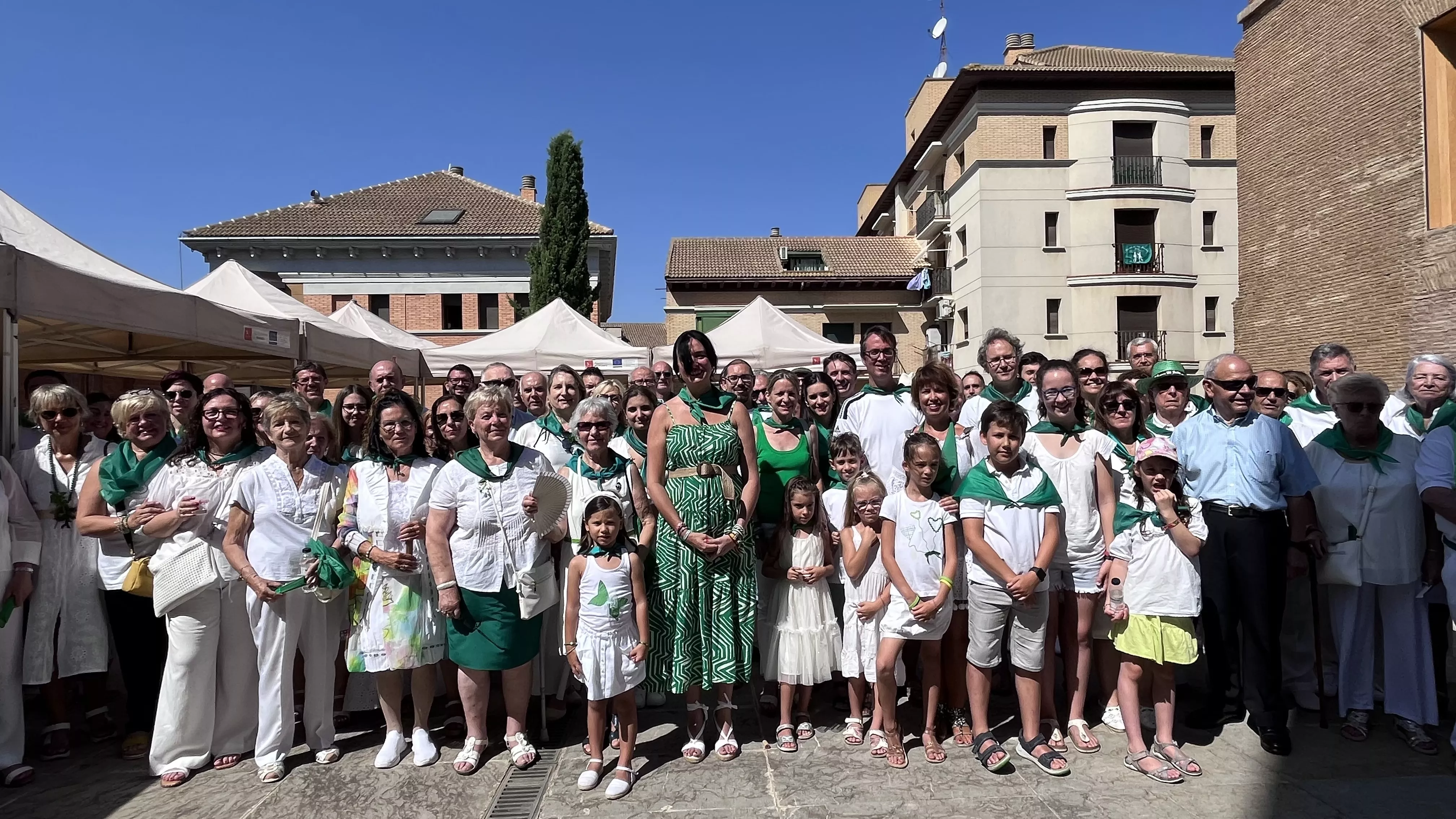 Homenaje a los oscenses que viven en el exterior. Foto Mercedes Manterola