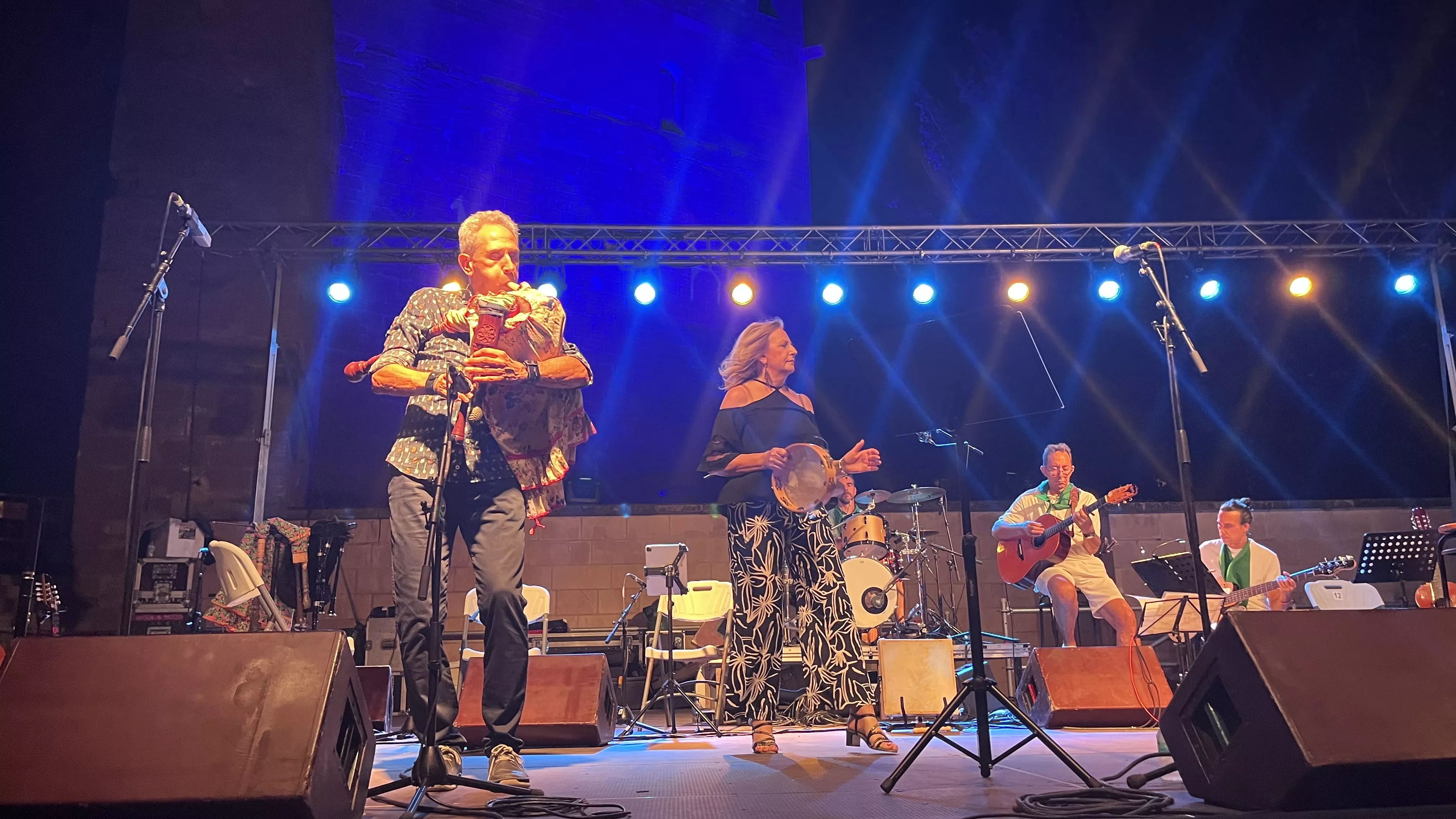 Iberia@Huesca.Folk con Olga y los Ministriles y la Escuela de Música y Folclore. Foto: Mercedes Manterola