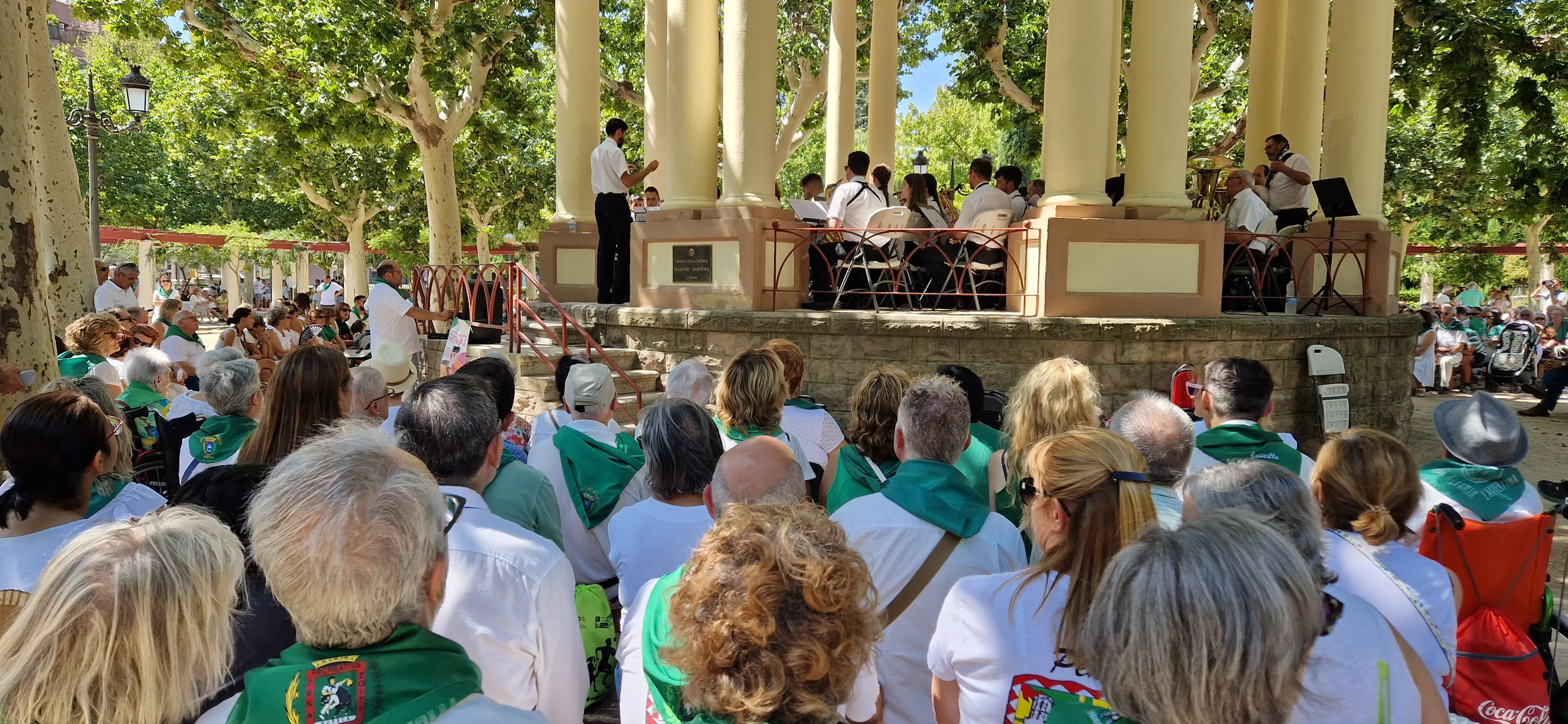 Actuación de la Banda de Música de Huesca el 13 de agosto. Foto Myriam Martínez