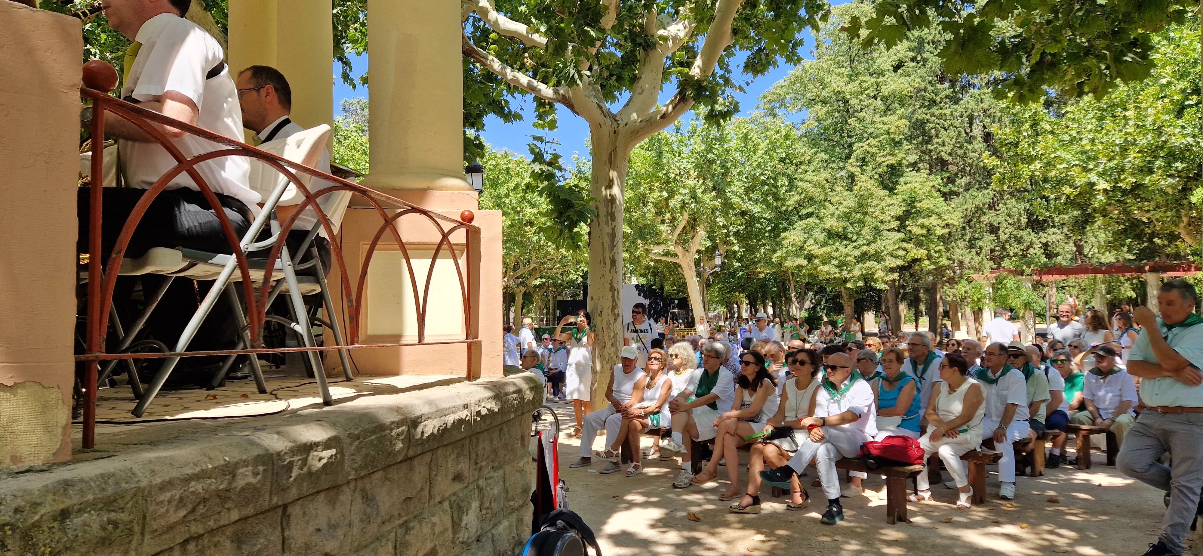 Actuación de la Banda de Música de Huesca el 13 de agosto. Foto Myriam Martínez