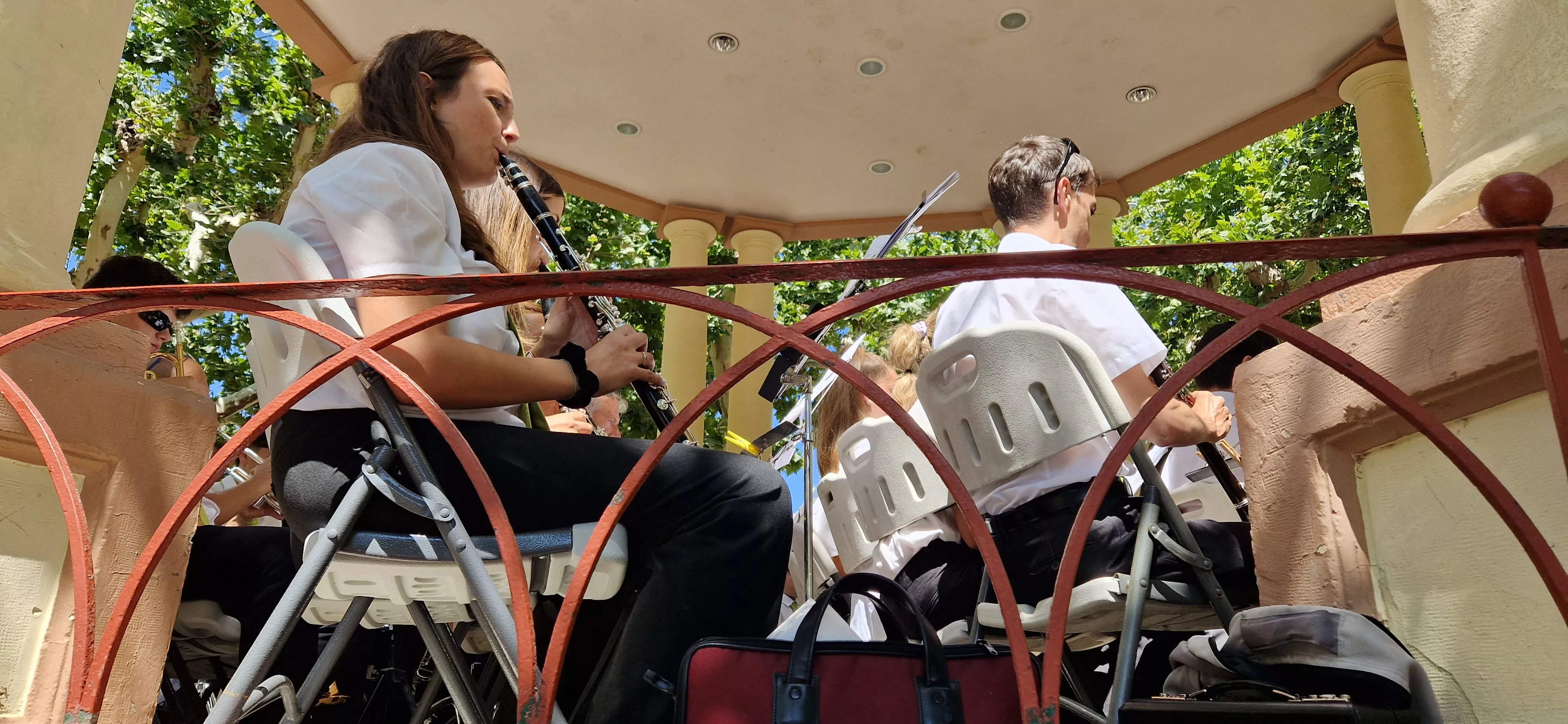 Actuación de la Banda de Música de Huesca el 13 de agosto. Foto Myriam Martínez