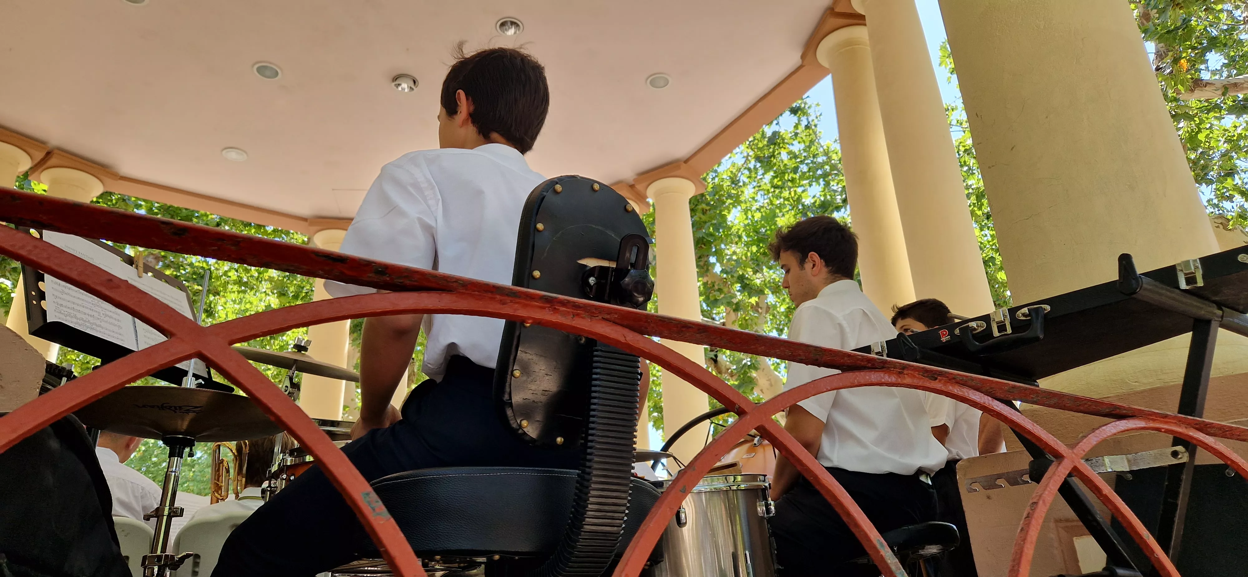 Actuación de la Banda de Música de Huesca el 13 de agosto. Foto Myriam Martínez