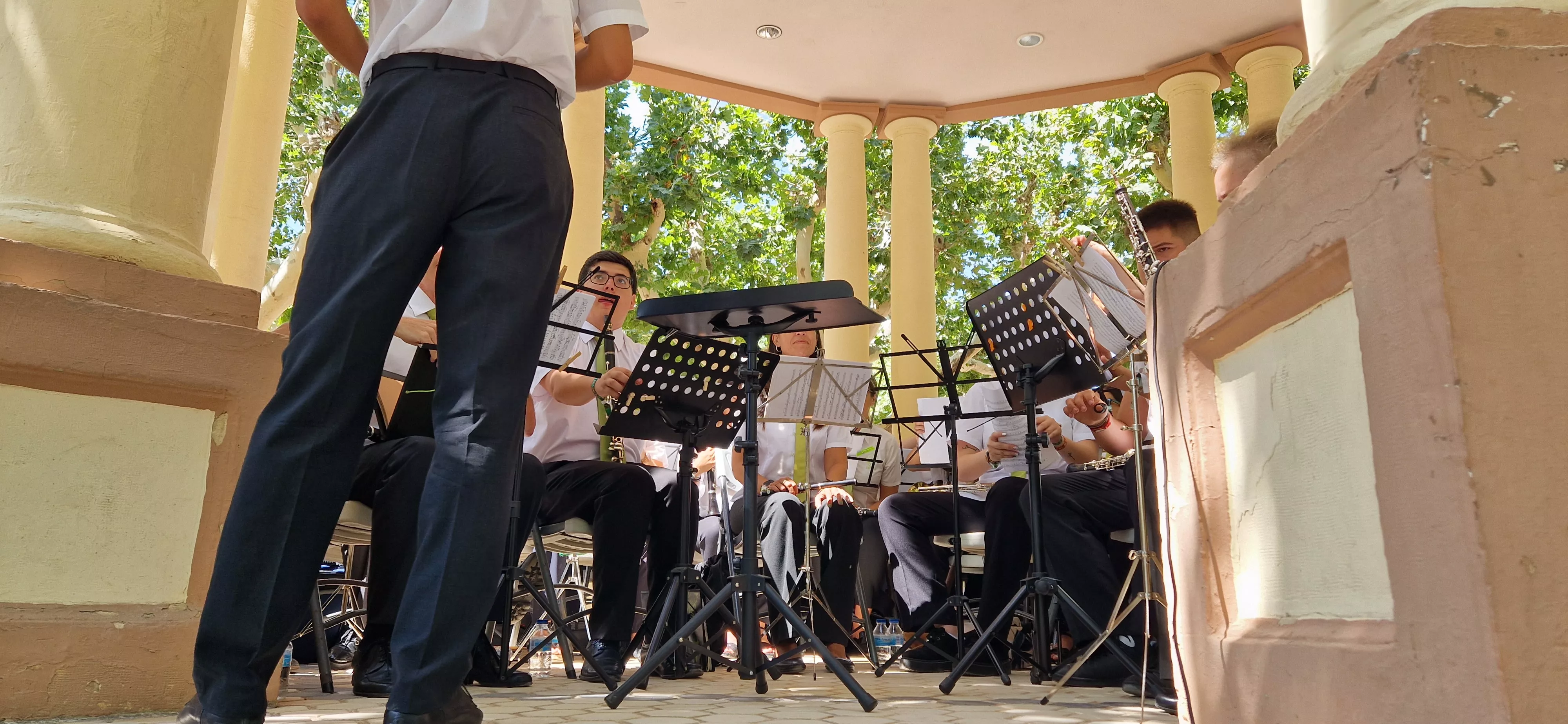 Actuación de la Banda de Música de Huesca el 13 de agosto. Foto Myriam Martínez
