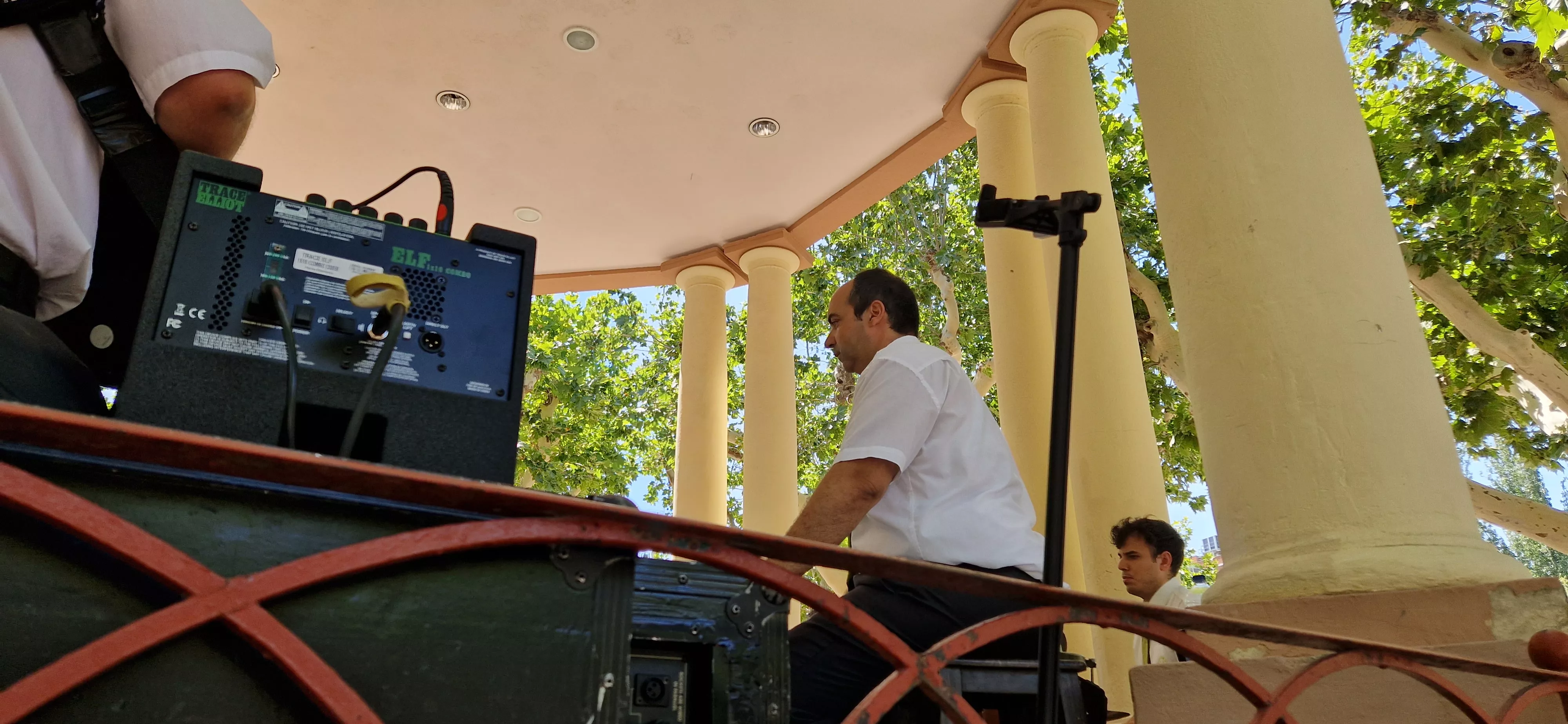 Actuación de la Banda de Música de Huesca el 13 de agosto. Foto Myriam Martínez