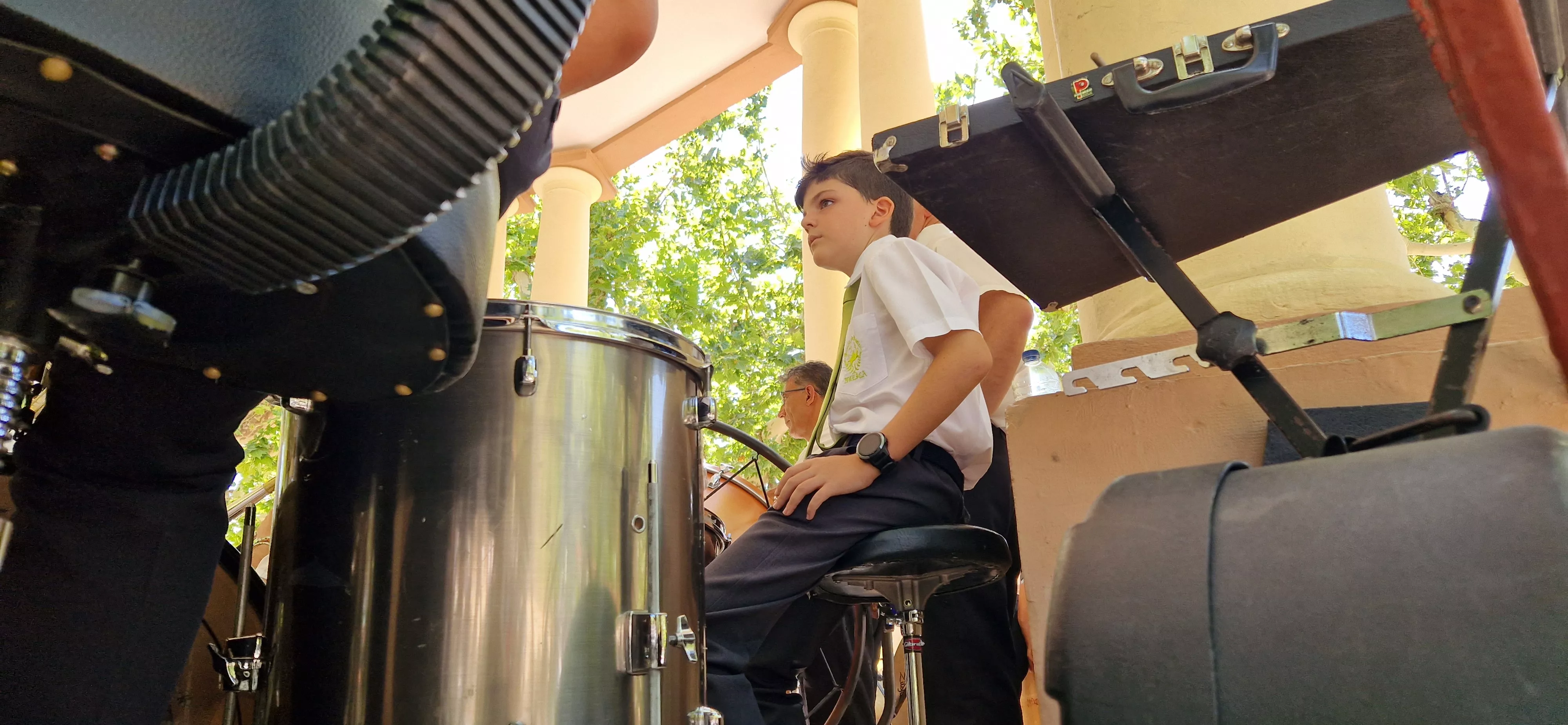 Actuación de la Banda de Música de Huesca el 13 de agosto. Foto Myriam Martínez