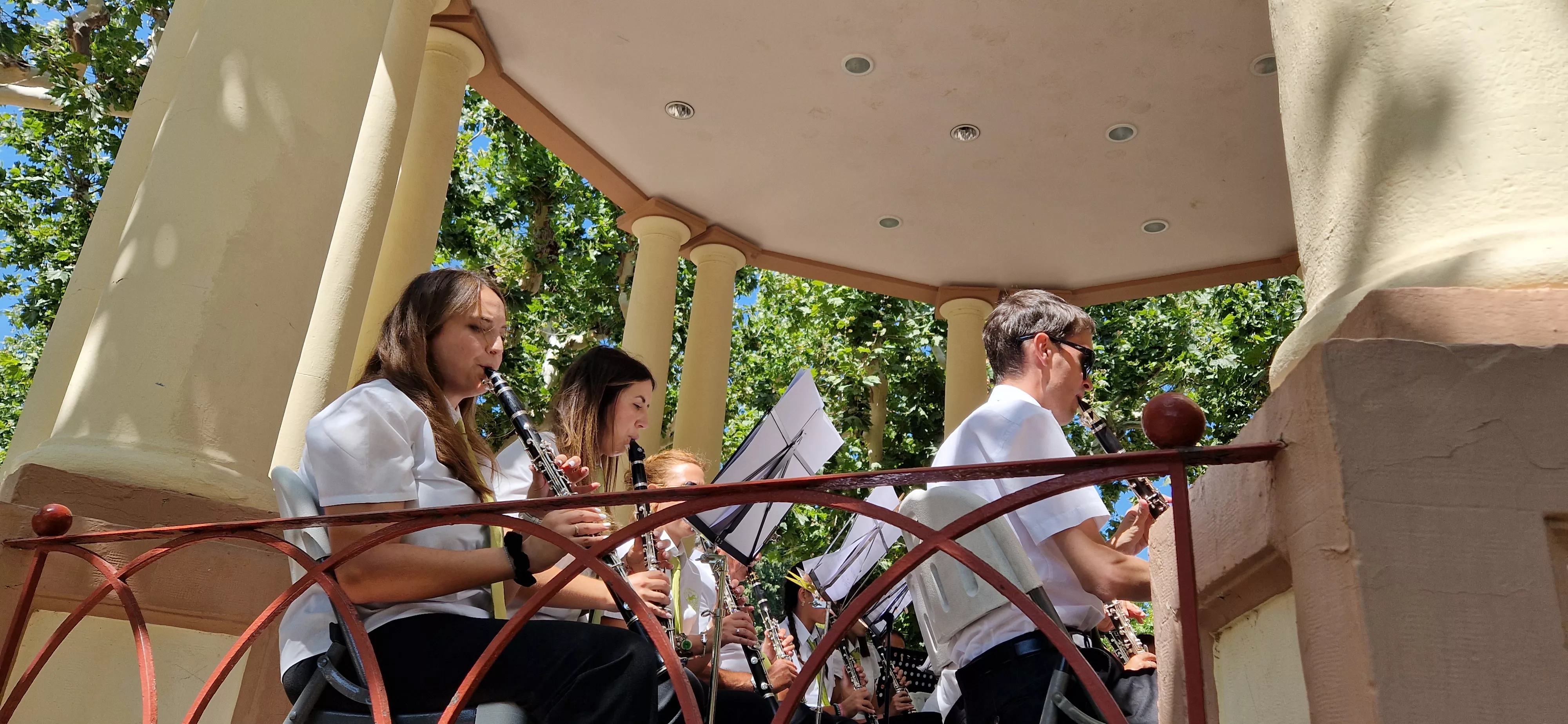 Actuación de la Banda de Música de Huesca el 13 de agosto. Foto Myriam Martínez