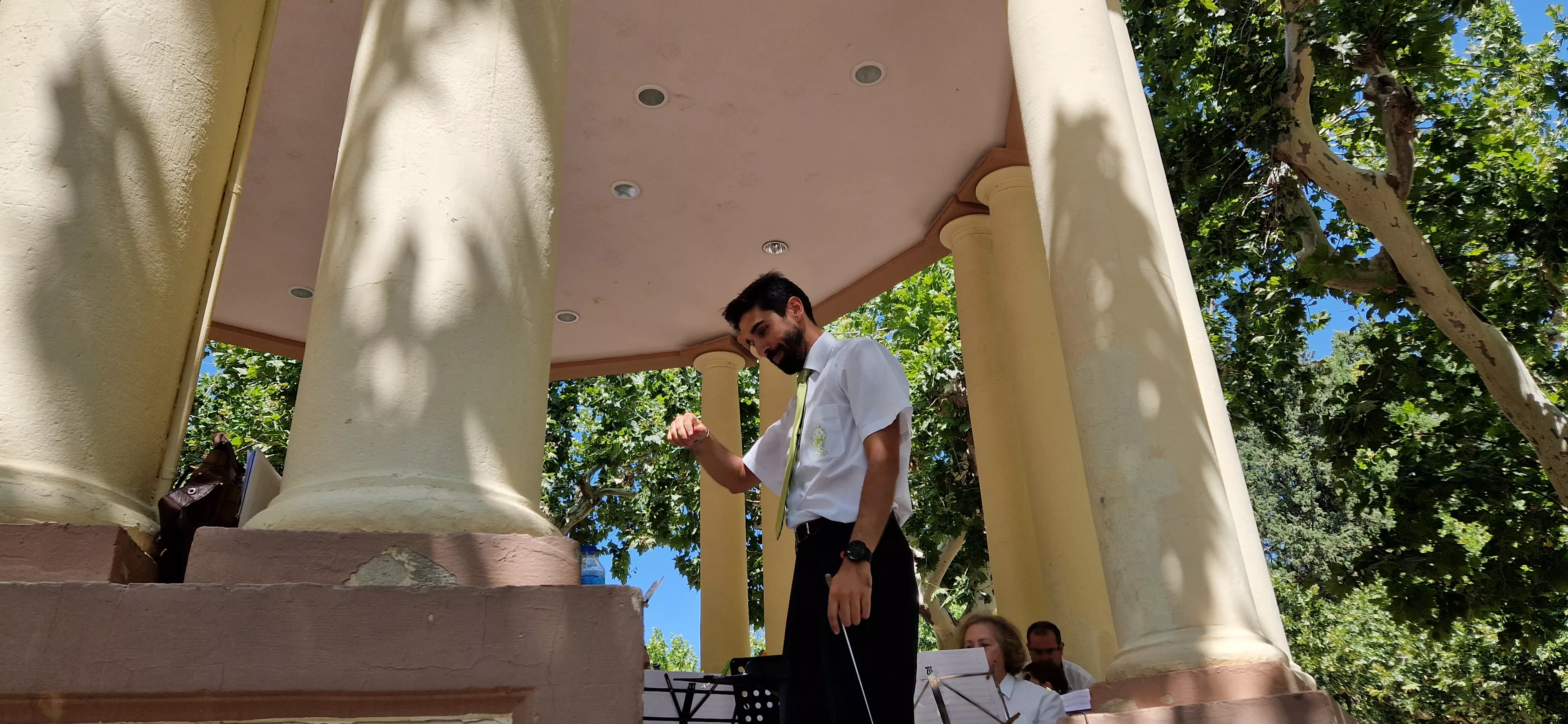 Actuación de la Banda de Música de Huesca el 13 de agosto. Foto Myriam Martínez