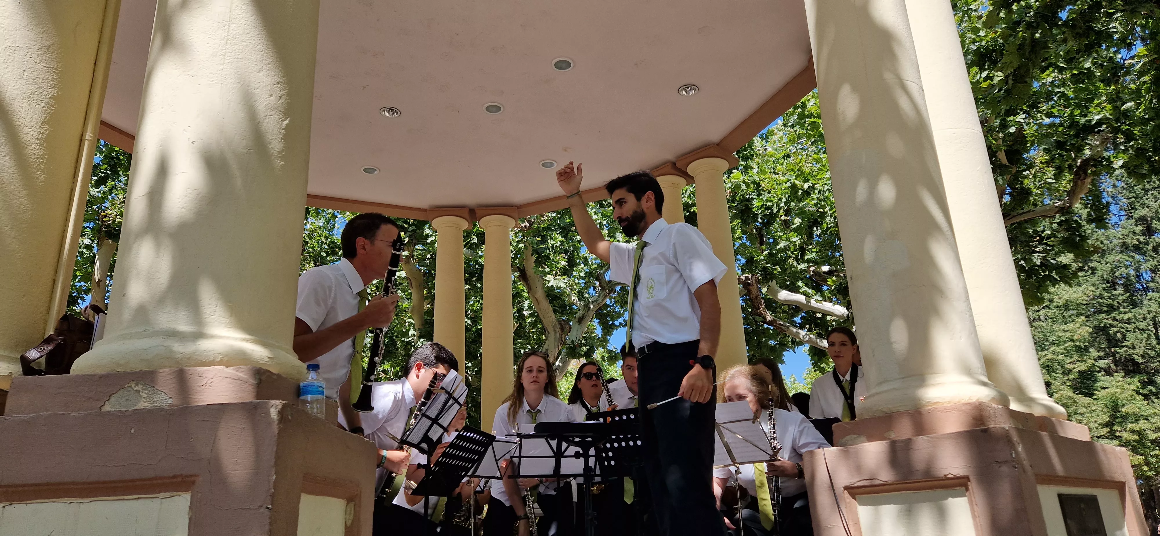 Actuación de la Banda de Música de Huesca el 13 de agosto. Foto Myriam Martínez