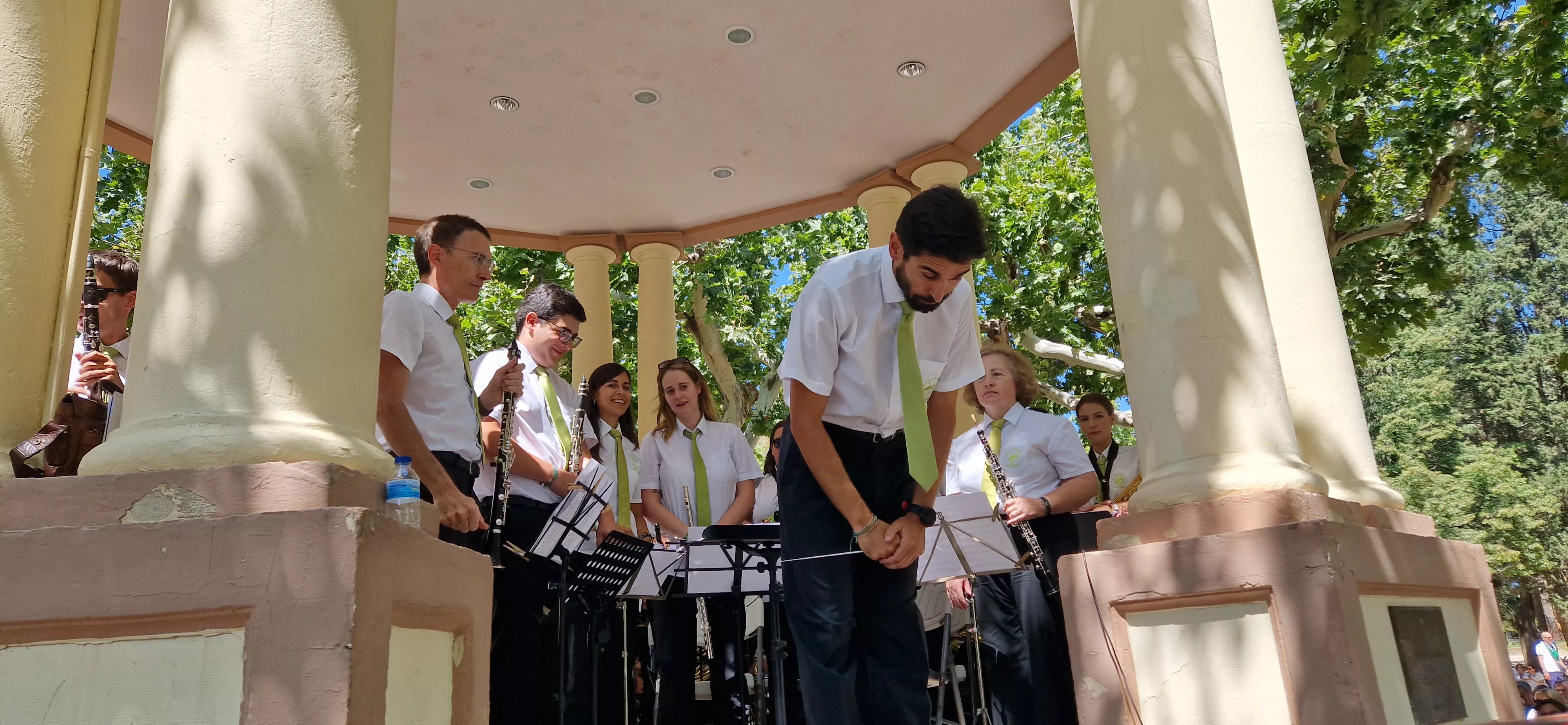 Actuación de la Banda de Música de Huesca el 13 de agosto. Foto Myriam Martínez