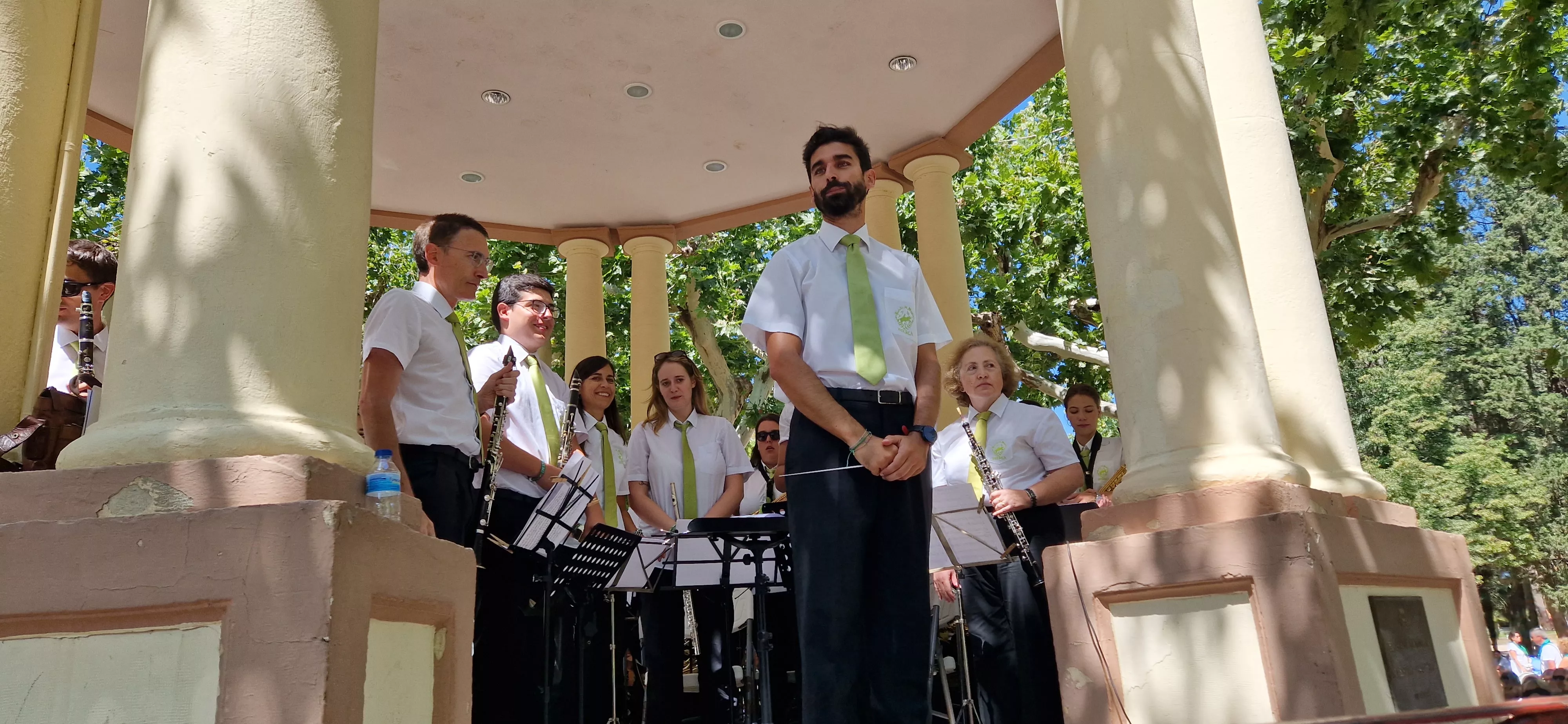Actuación de la Banda de Música de Huesca el 13 de agosto. Foto Myriam Martínez