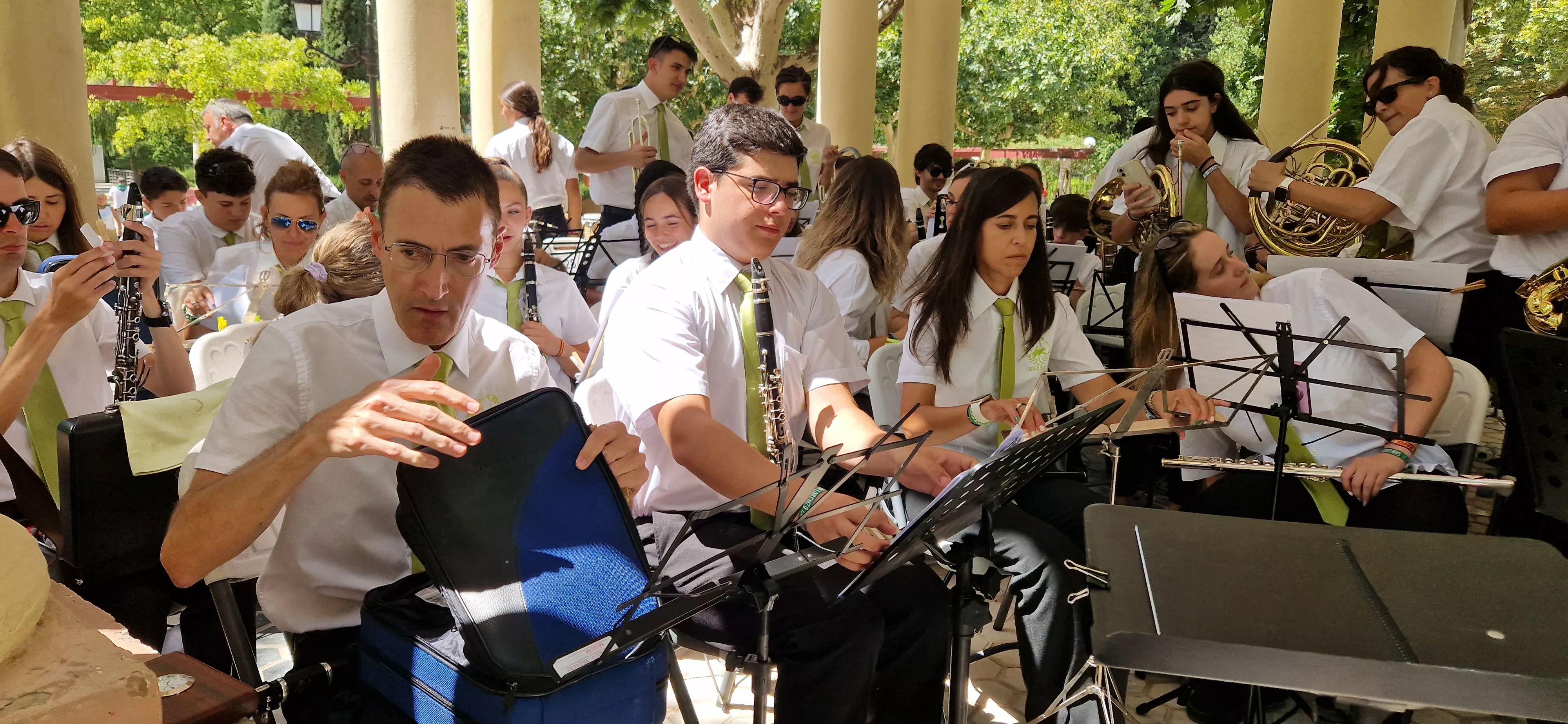 Actuación de la Banda de Música de Huesca el 13 de agosto. Foto Myriam Martínez