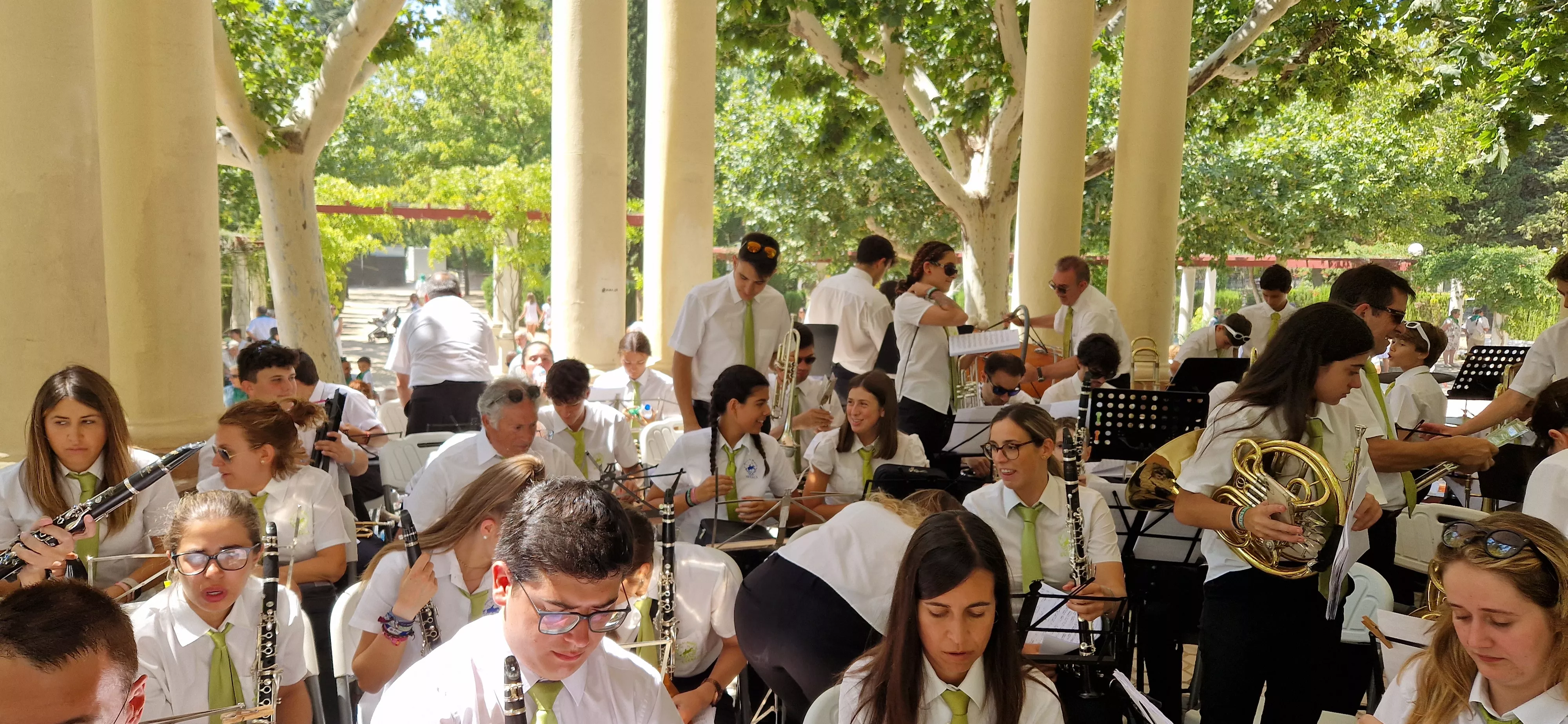 Actuación de la Banda de Música de Huesca el 13 de agosto. Foto Myriam Martínez