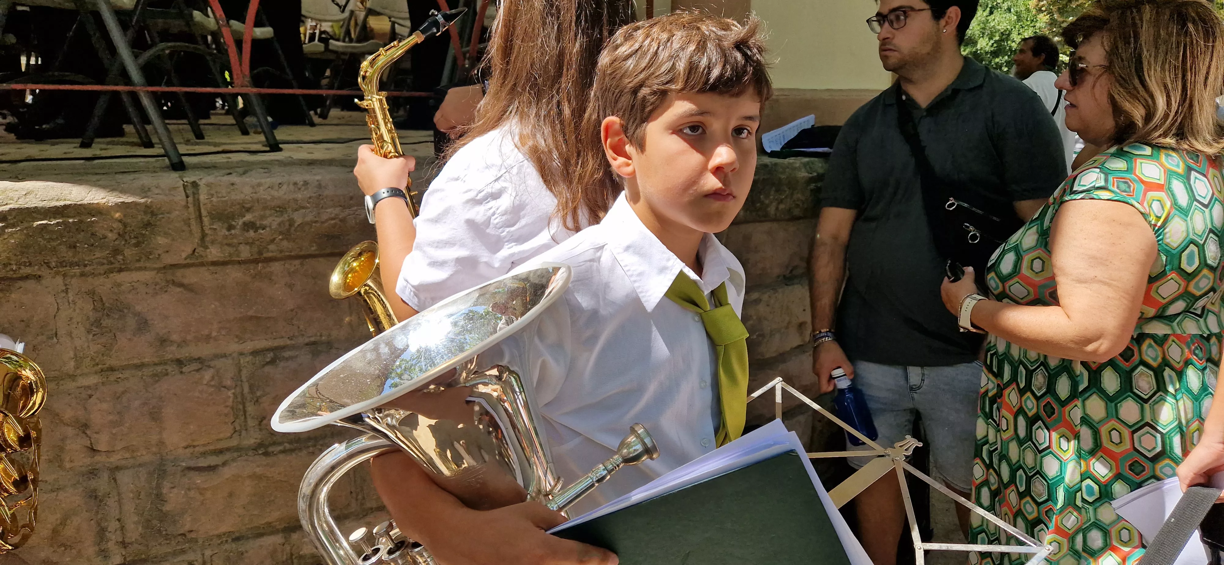 Actuación de la Banda de Música de Huesca el 13 de agosto. Foto Myriam Martínez