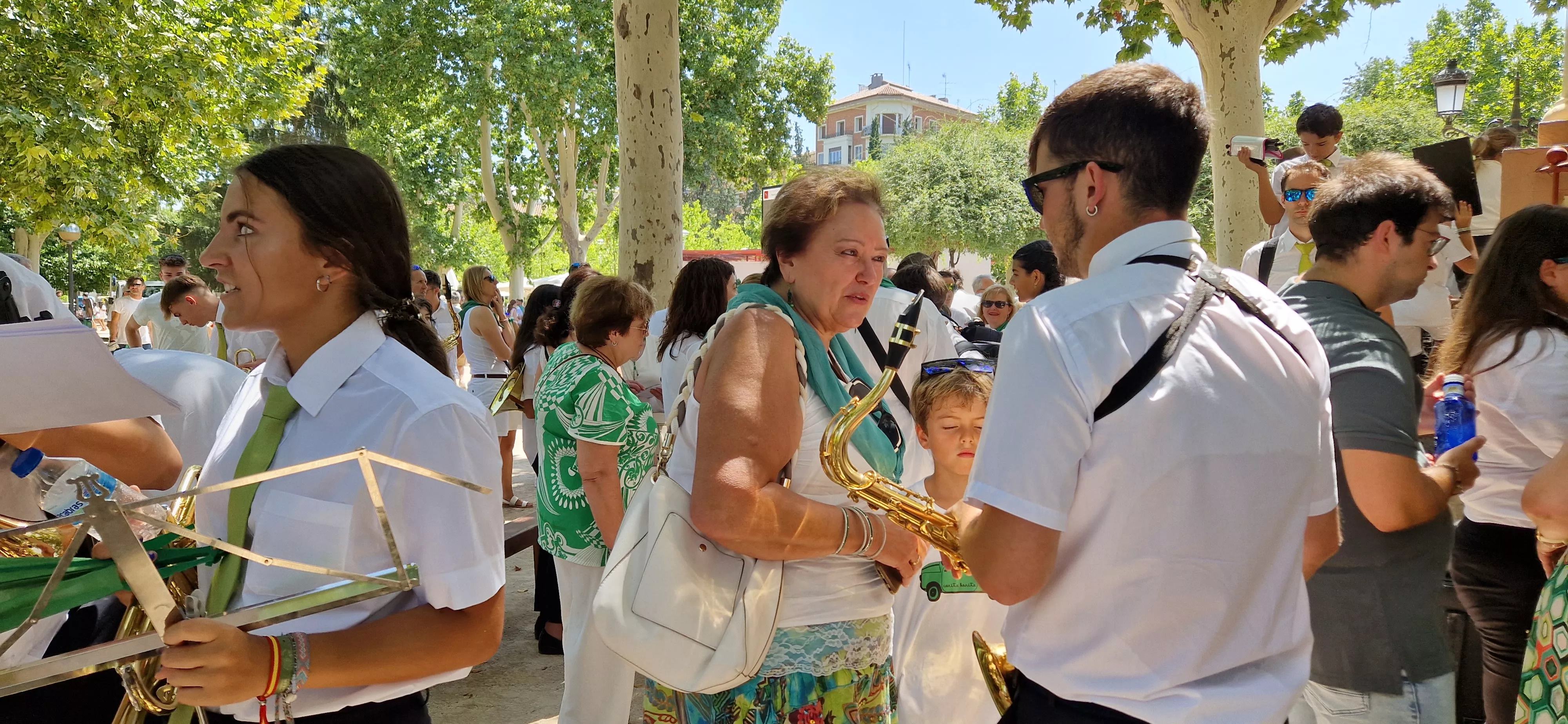 Actuación de la Banda de Música de Huesca el 13 de agosto. Foto Myriam Martínez