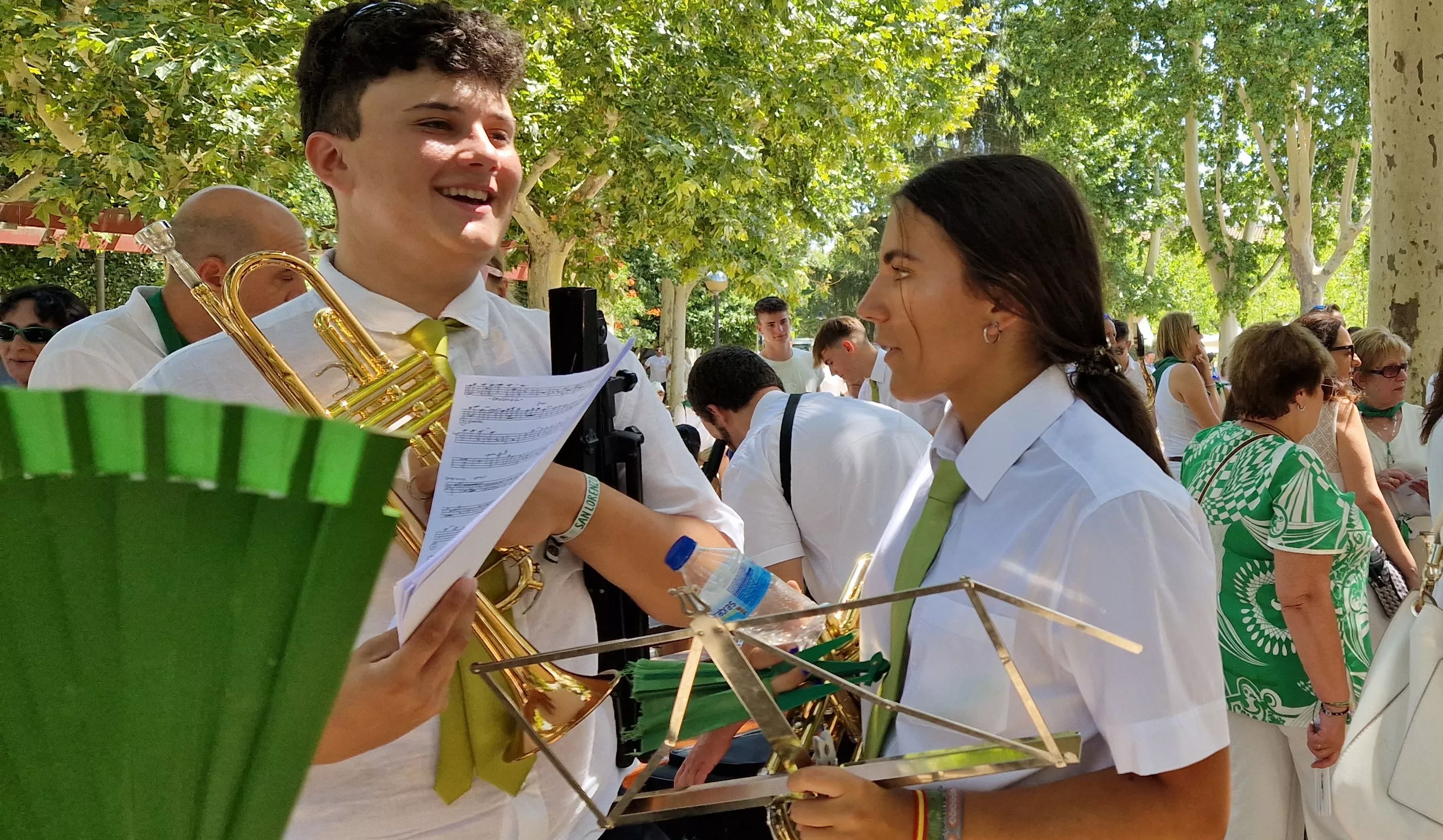 Actuación de la Banda de Música de Huesca el 13 de agosto. Foto Myriam Martínez