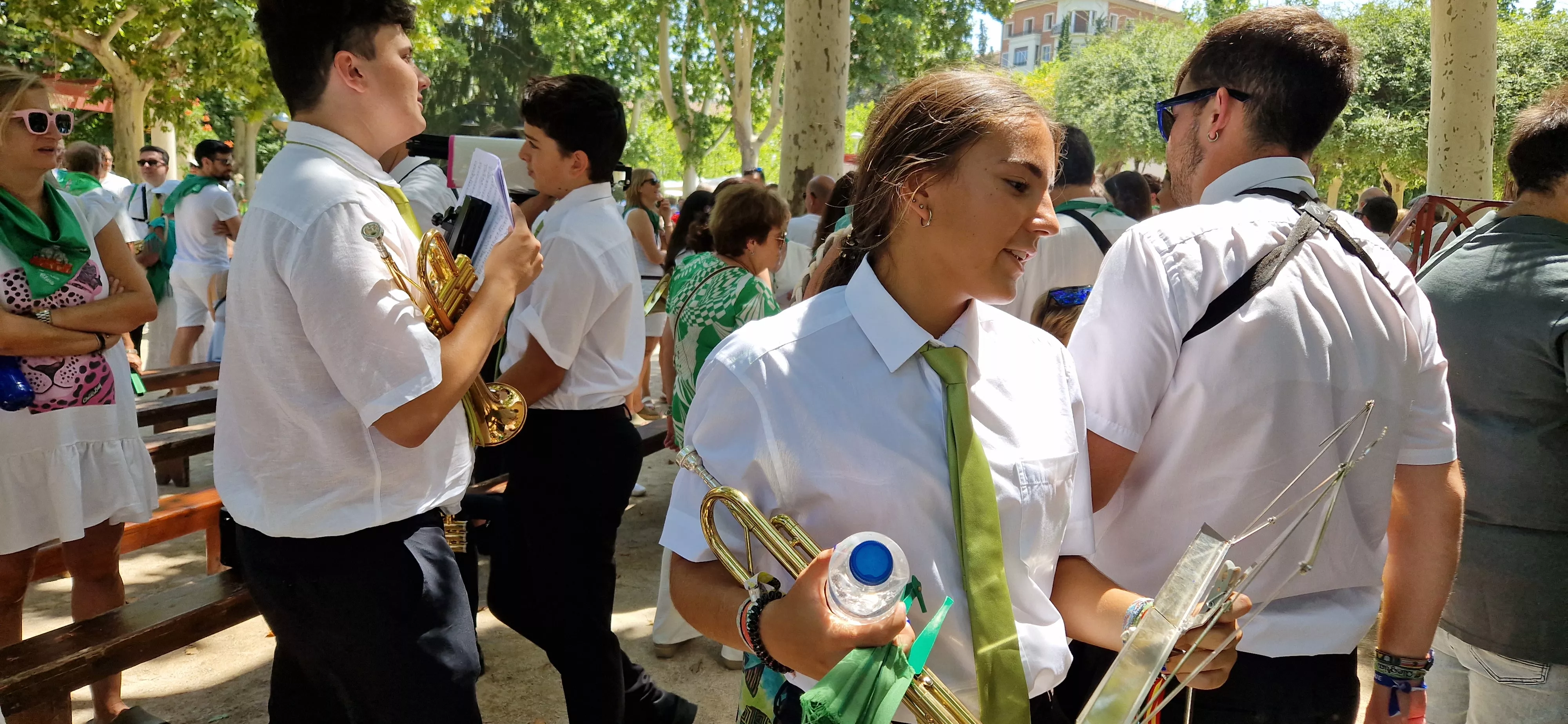 Actuación de la Banda de Música de Huesca el 13 de agosto. Foto Myriam Martínez