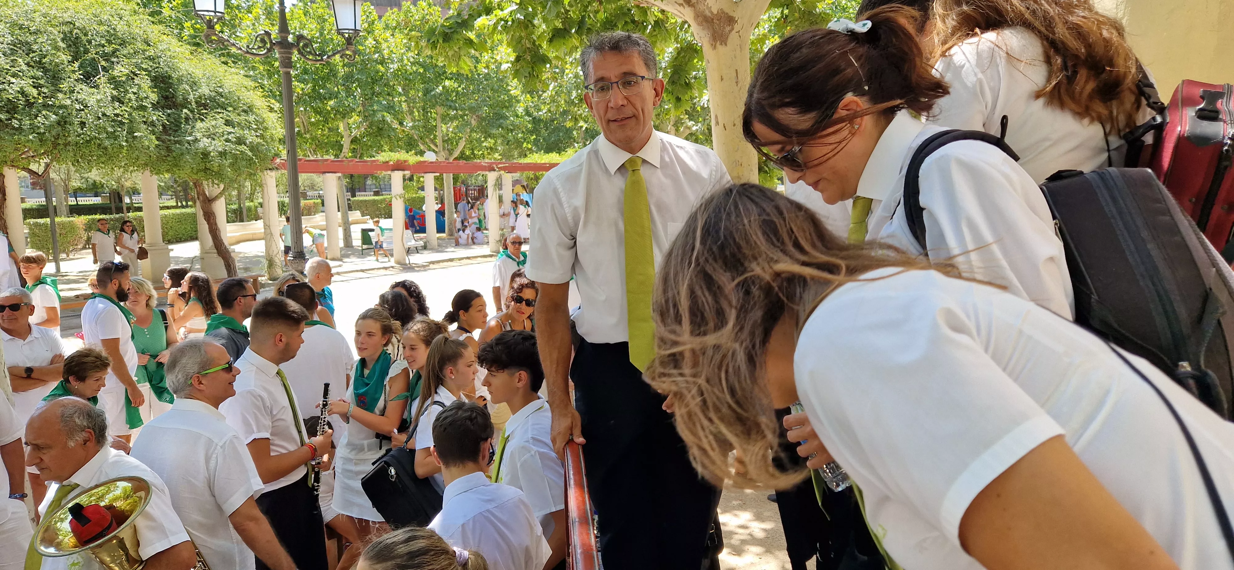 Actuación de la Banda de Música de Huesca el 13 de agosto. Foto Myriam Martínez