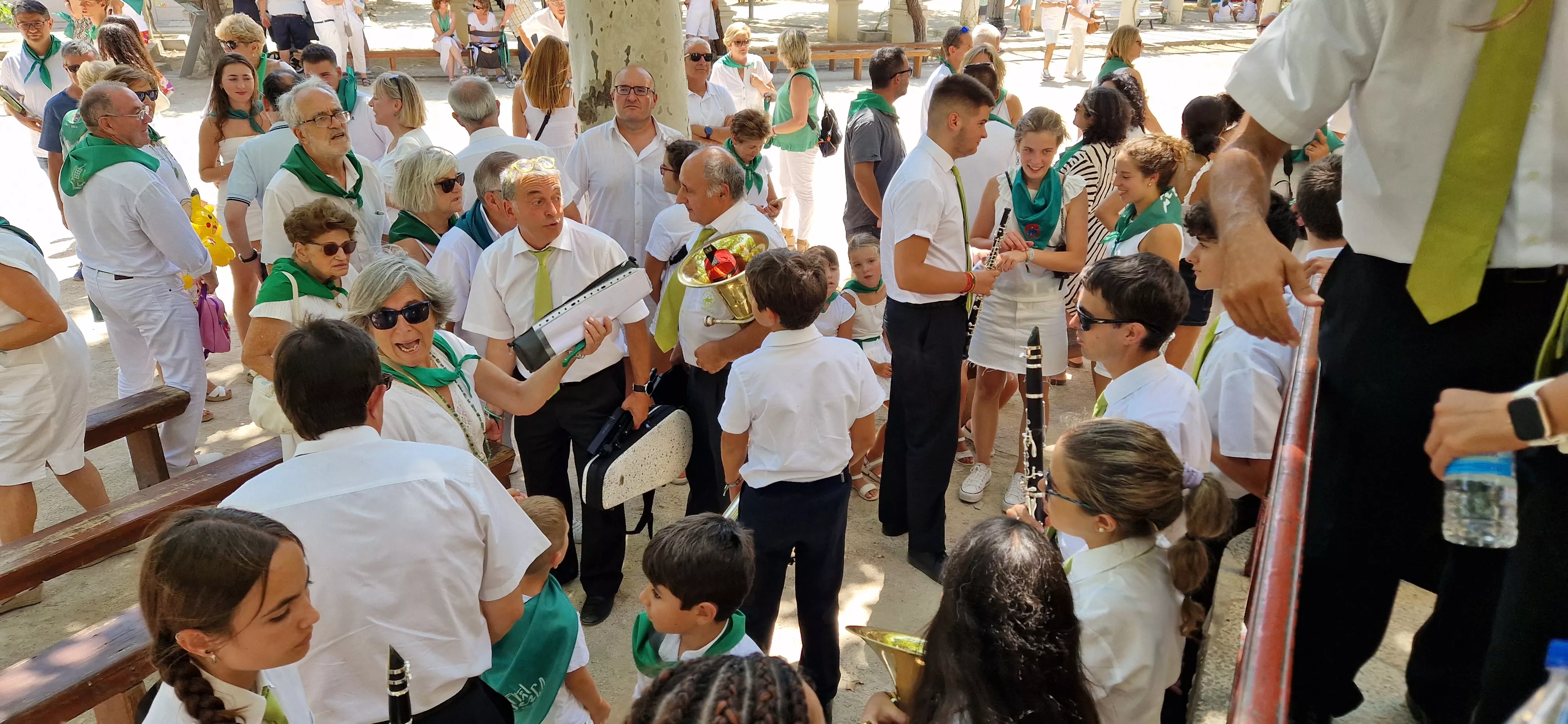 Actuación de la Banda de Música de Huesca el 13 de agosto. Foto Myriam Martínez