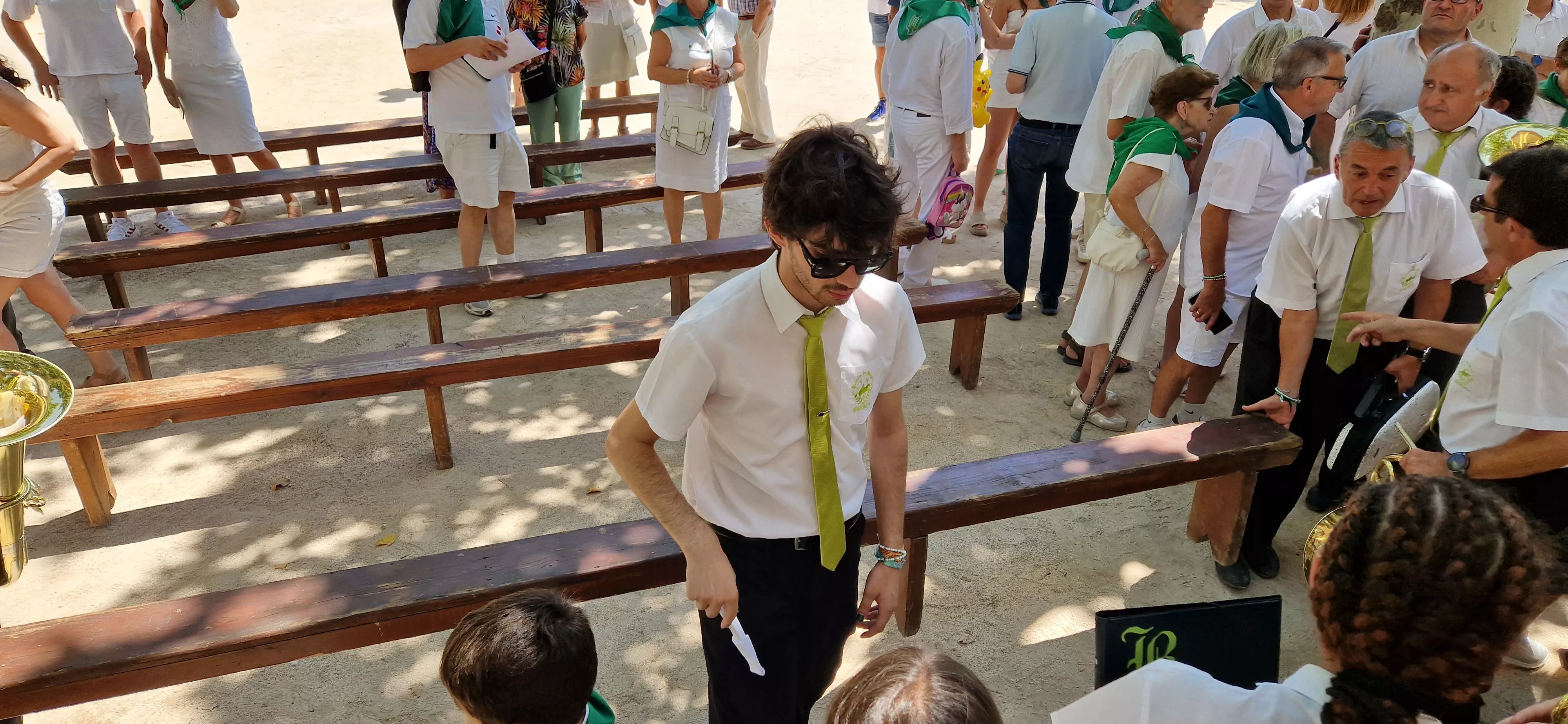 Actuación de la Banda de Música de Huesca el 13 de agosto. Foto Myriam Martínez