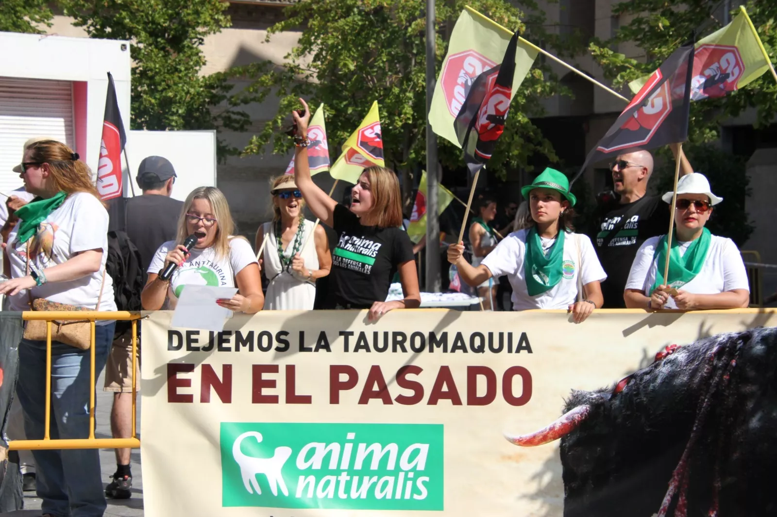 Manifestación antitaurina el día 12. Foto Carlos Neofato  