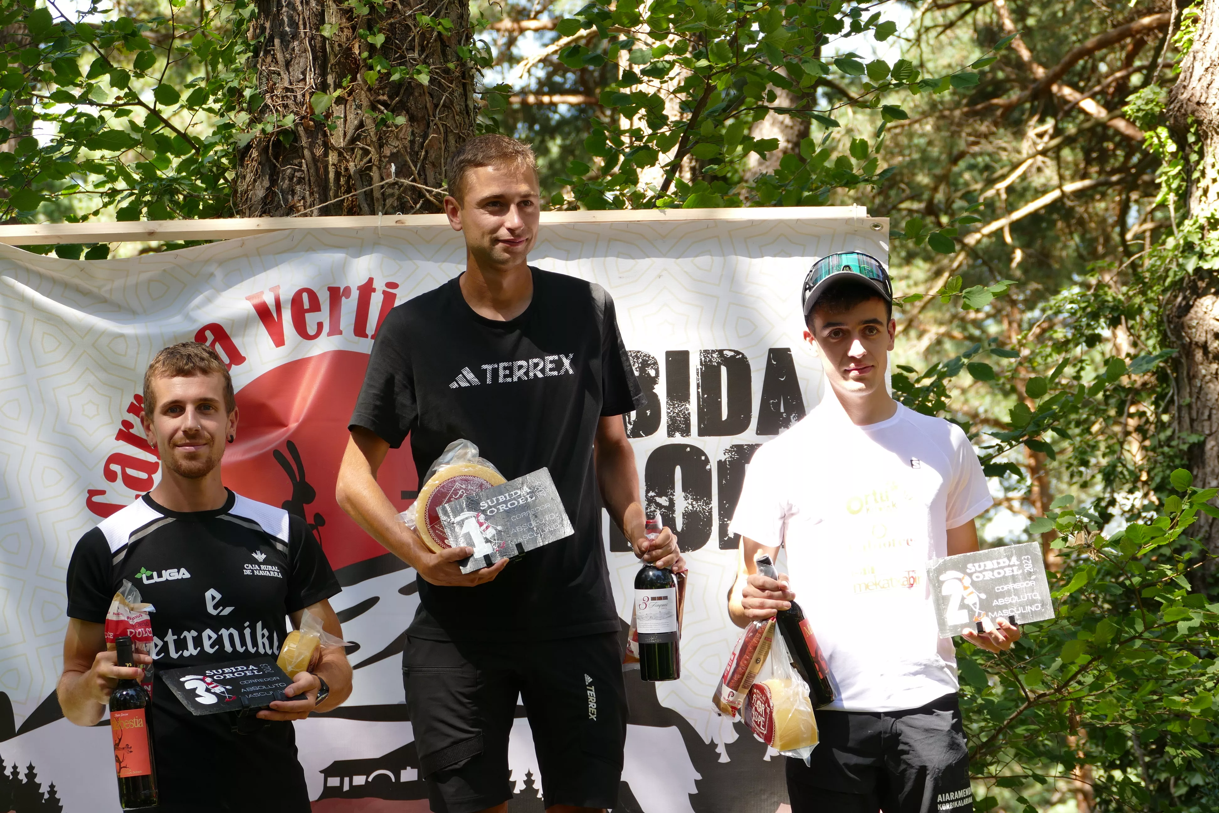 Podio masculino con Dani Osanz ganador.