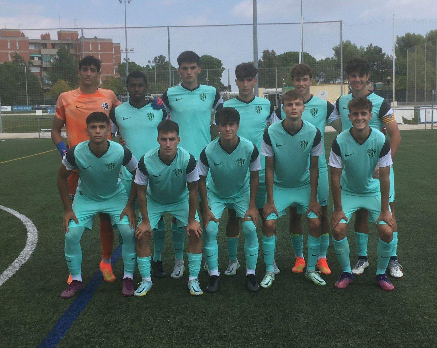 Once del Huesca Juvenil División de Honor en Sabadell.