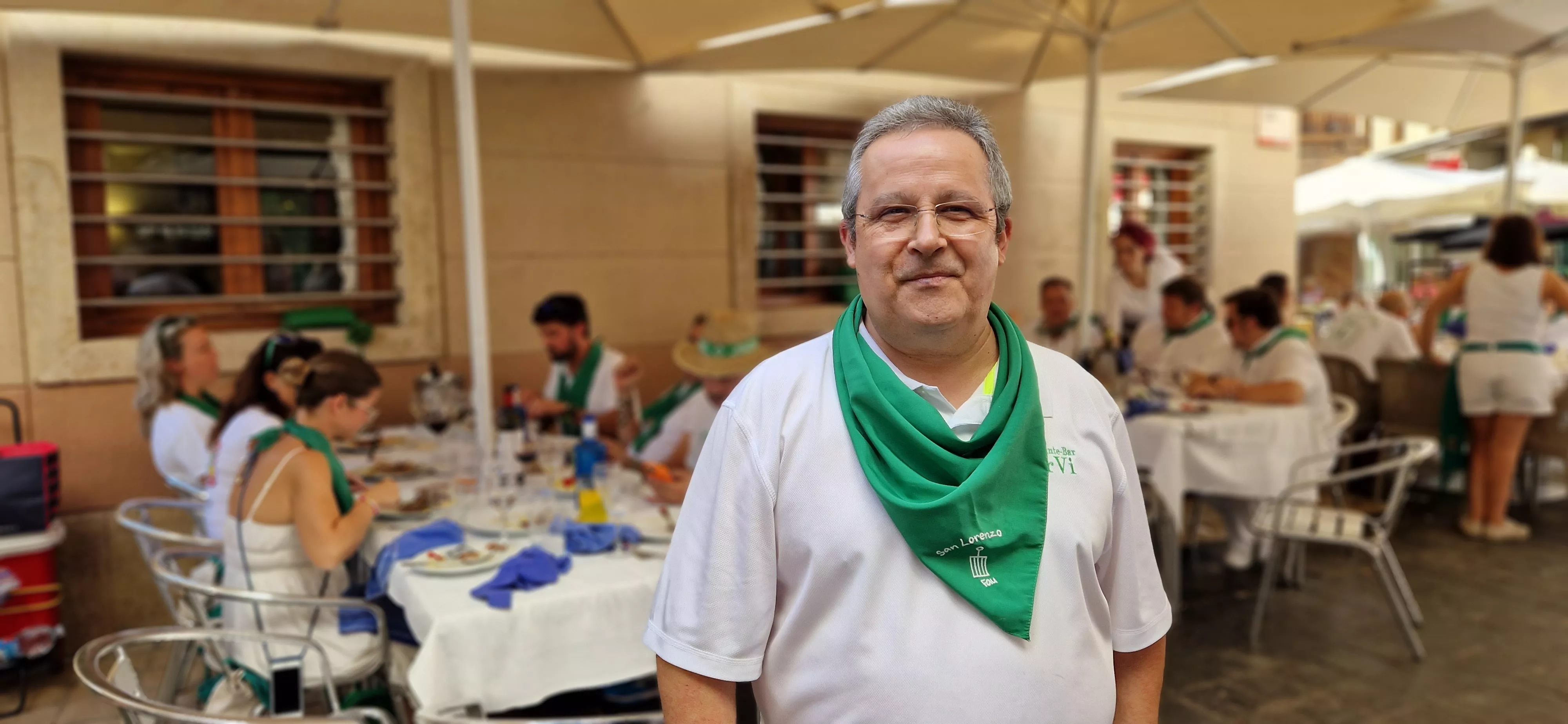 Urbano García, sus últimas fiestas de San Lorenzo al frente del Hervi. Foto Myriam Martínez Urbano García, sus últimas fiestas de San Lorenzo al frente del Hervi. Foto Myriam Martínez